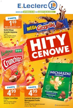 Pogląd gazetki "E.Leclerc gazetka - Hity cenowe" ze sklepu E.Leclerc ważnej od 25.08.2026