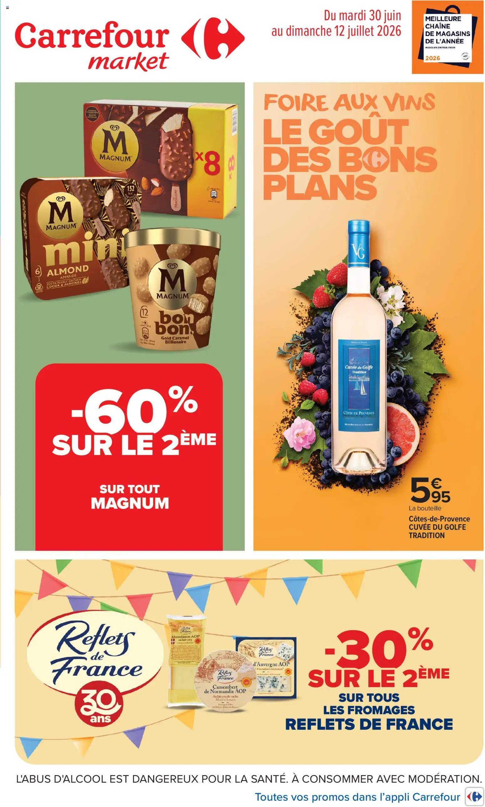 Prévisualisation de Carrefour Market Foire aux vins du magasin Carrefour Market formulaire valide 30/06/2026
