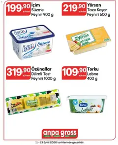 Anpa Gross Anpa Gross - Hafta sonu fırsatları 11.09.2026 - Broşürünün önizlemesi