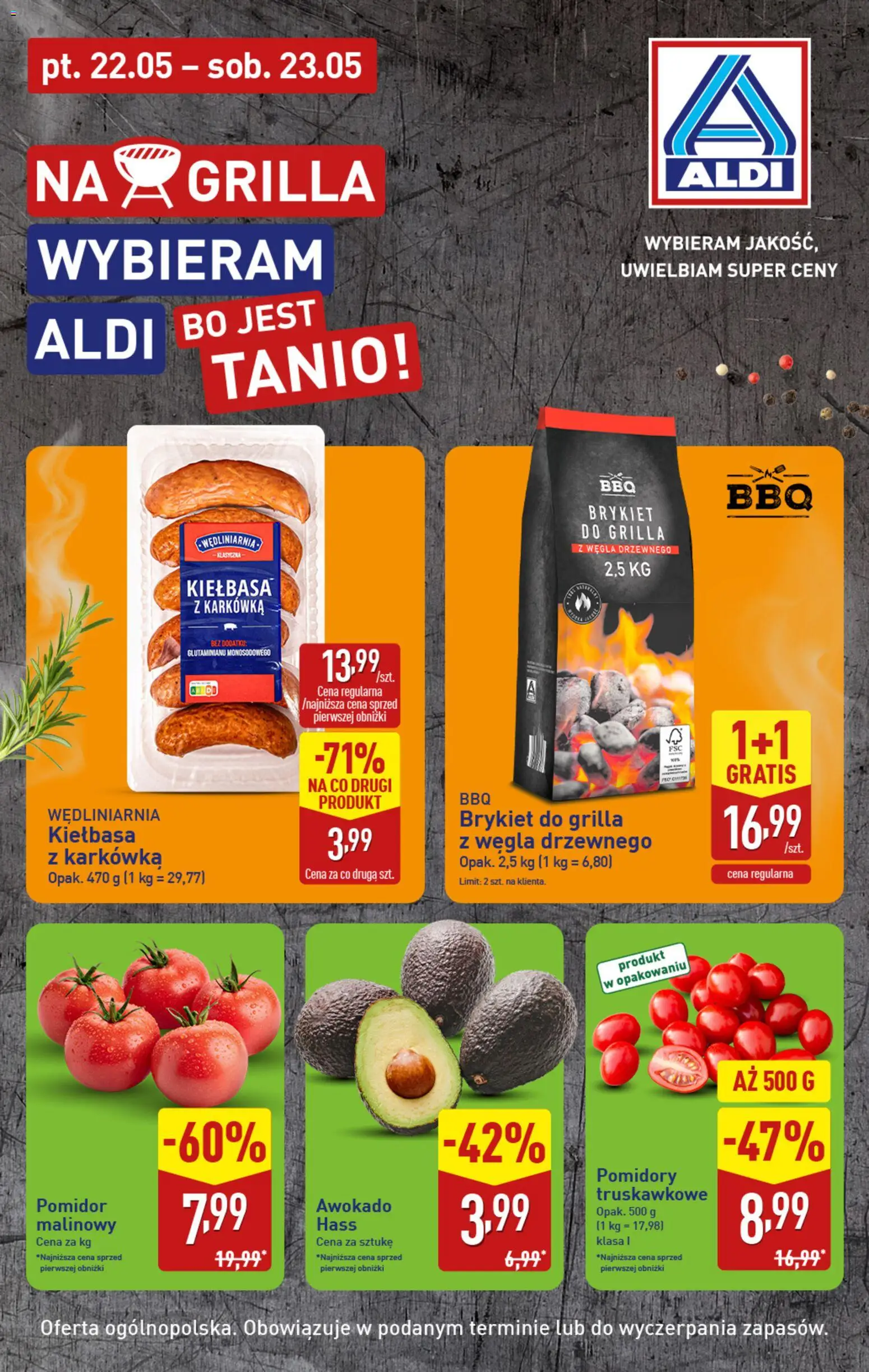 Náhled nabídky: Aldi Polsko Aldi Polsko leták - Oferta weekendowa platný od 22.05.2026