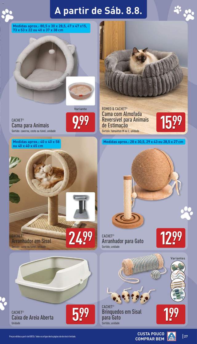 Novo folheto Aldi a partir de 03/08
