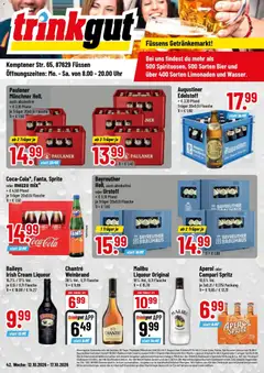 Vorschau von dem Prospekt des Geschäftes Trinkgut, gültig ab dem 12.10.2026