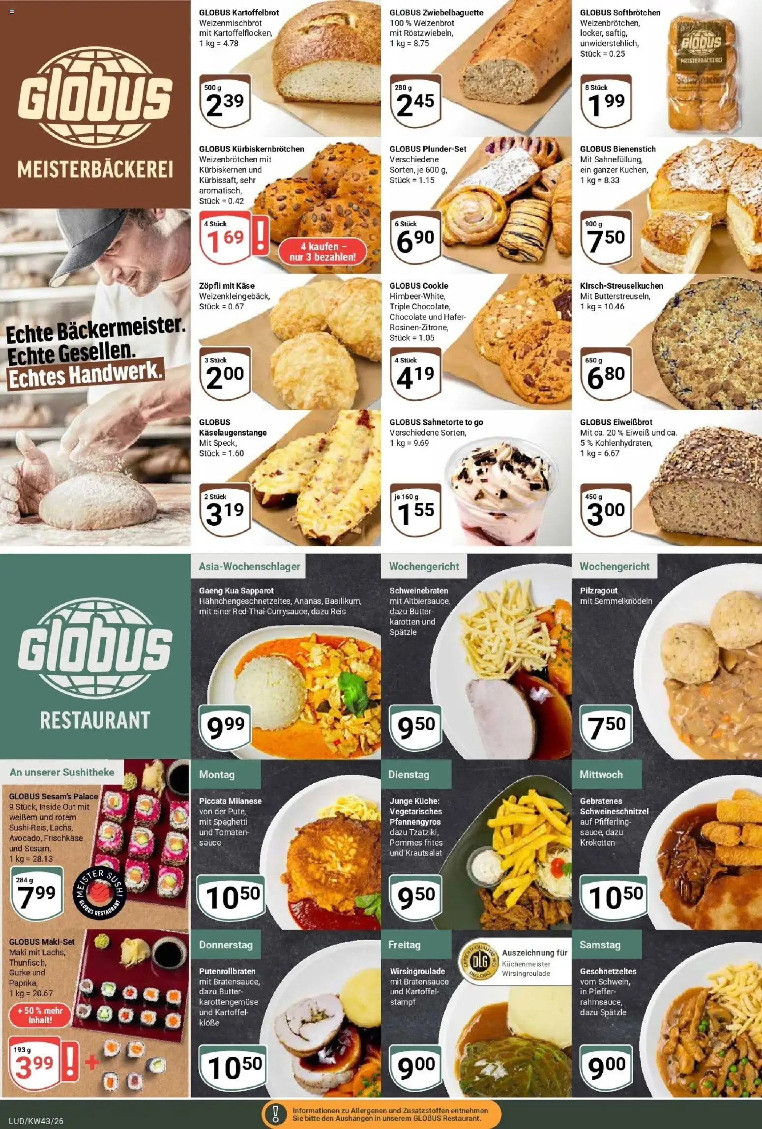 Vorschau von dem Prospekt des Geschäftes Globus, gültig ab dem 19.10.2026