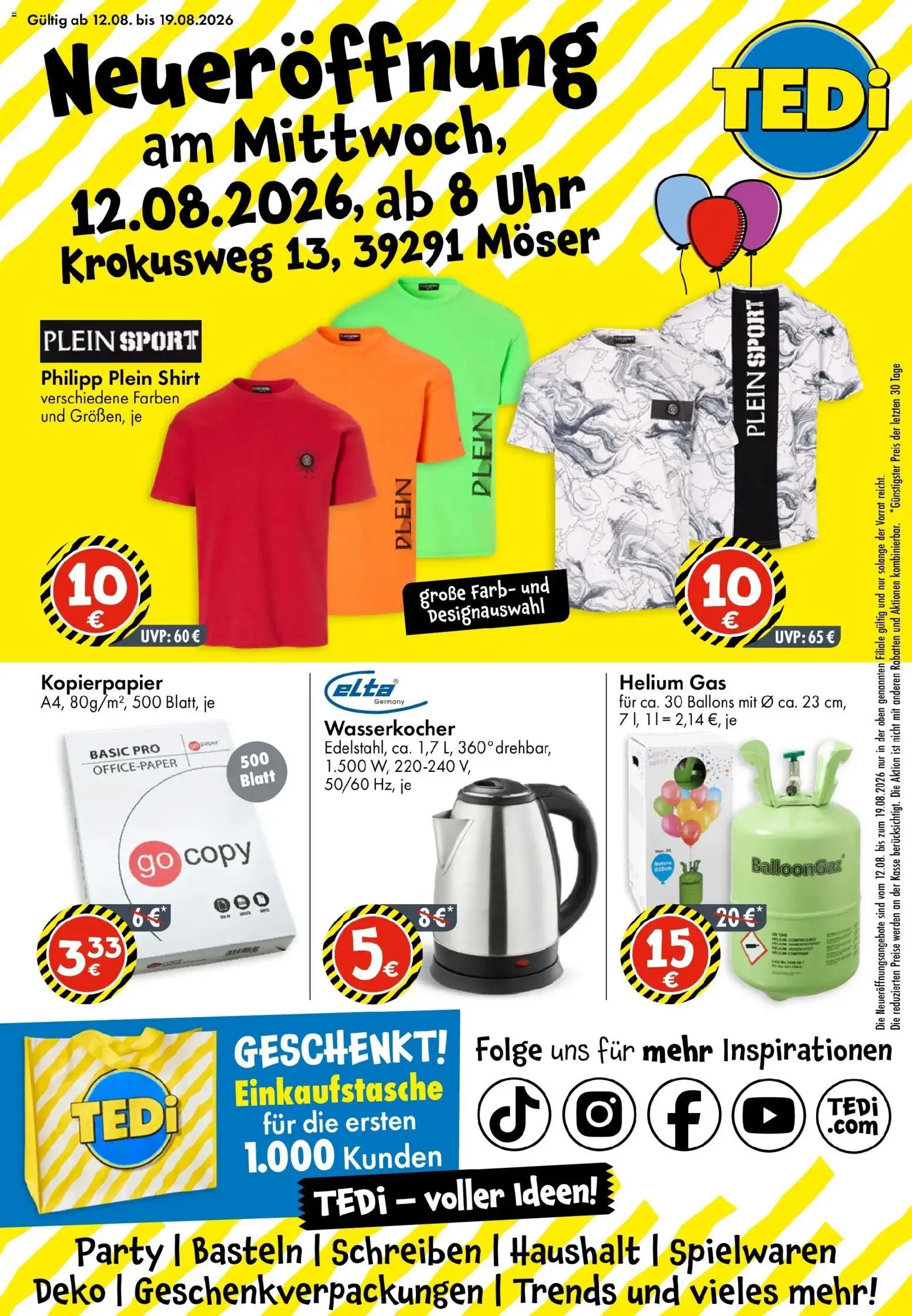 Vorschau von dem Prospekt des Geschäftes TEDi, gültig ab dem 12.08.2026