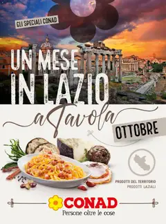 Anteprima dell'opuscolo Conad volantino Un Mese in Lazio dal negozio Conad valido da 30/09/2026