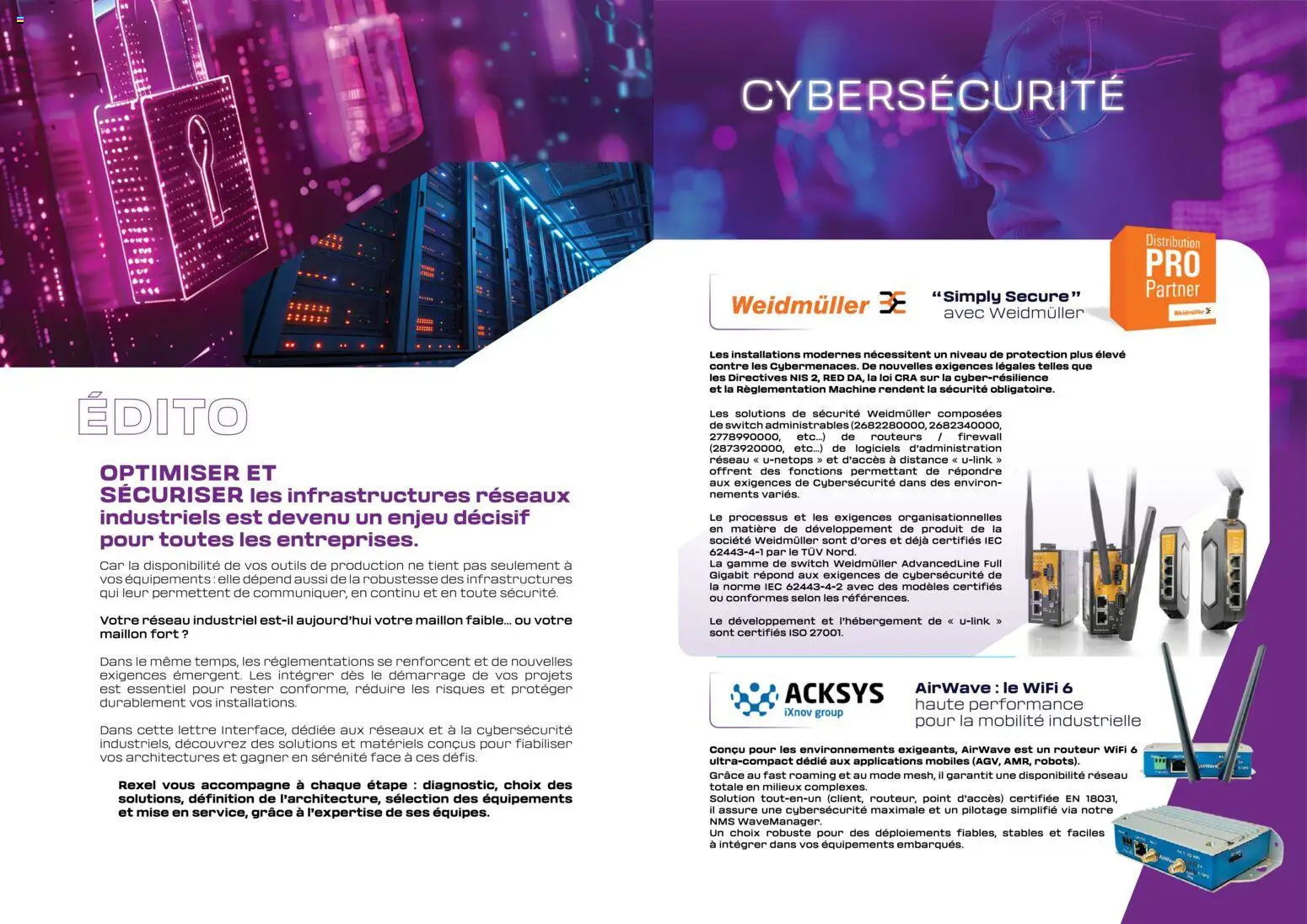 Prévisualisation de Rexel catalogue Cybersécurité du magasin Rexel formulaire valide 01/10/2026 - Outils, Routeur