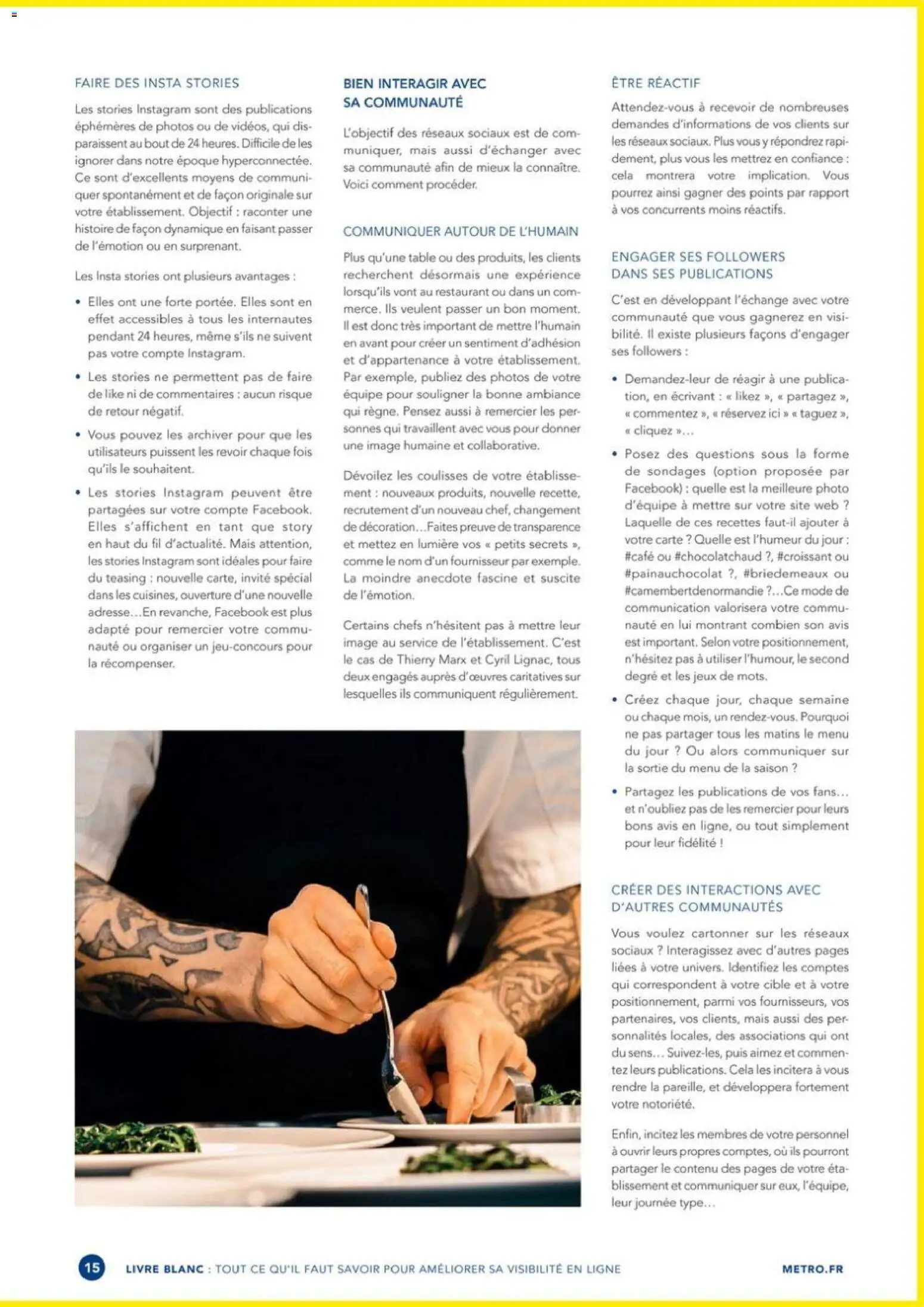 Prévisualisation de METRO - Guide améliorer la visibilité de son restaurant du magasin METRO formulaire valide 01/10/2022 - Jeux, Livre, Décoration, Mais, Table