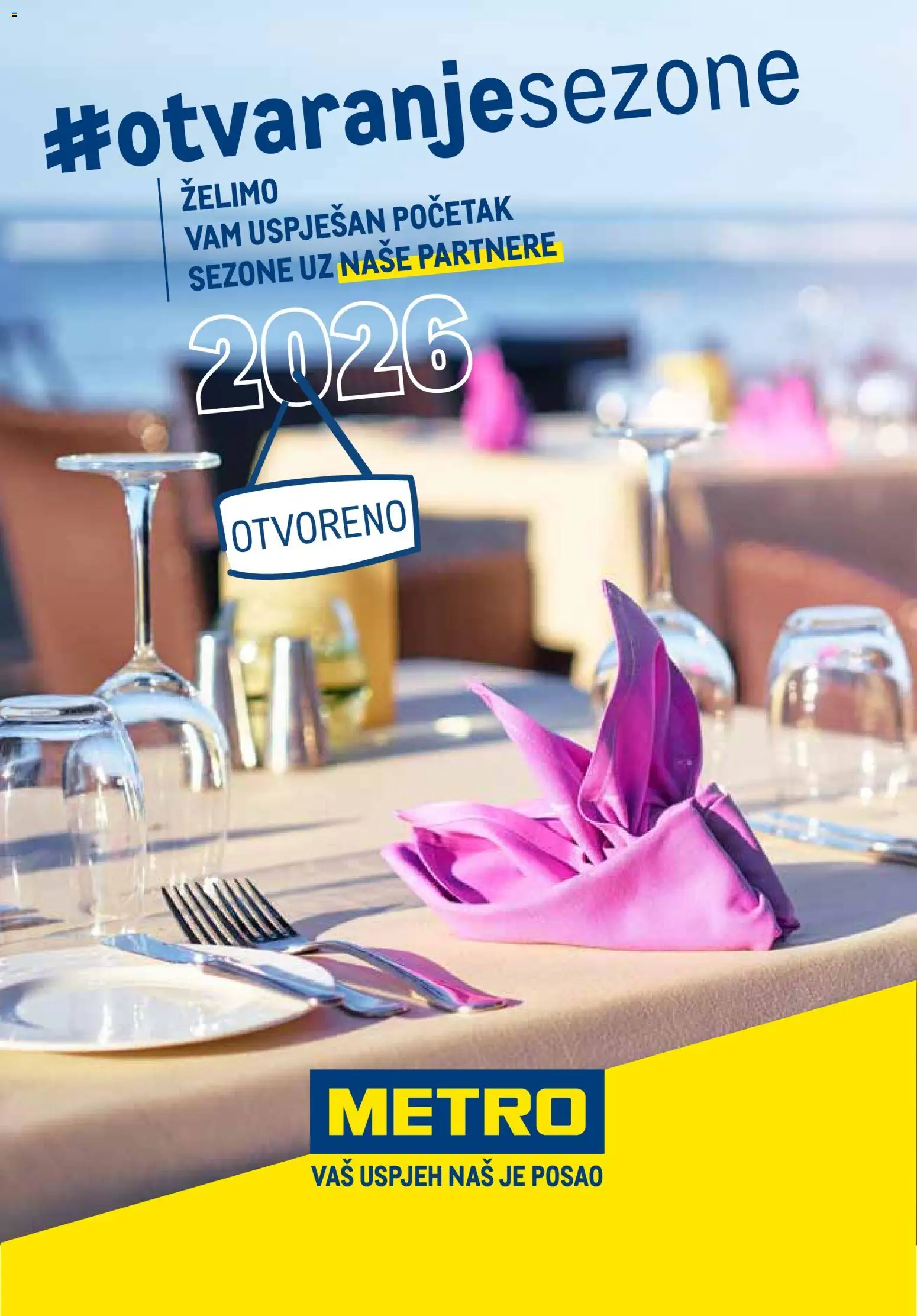 Pregled letka Metro Otvaranje sezone 2026 trgovine Metro vrijedi od 03.06.2026