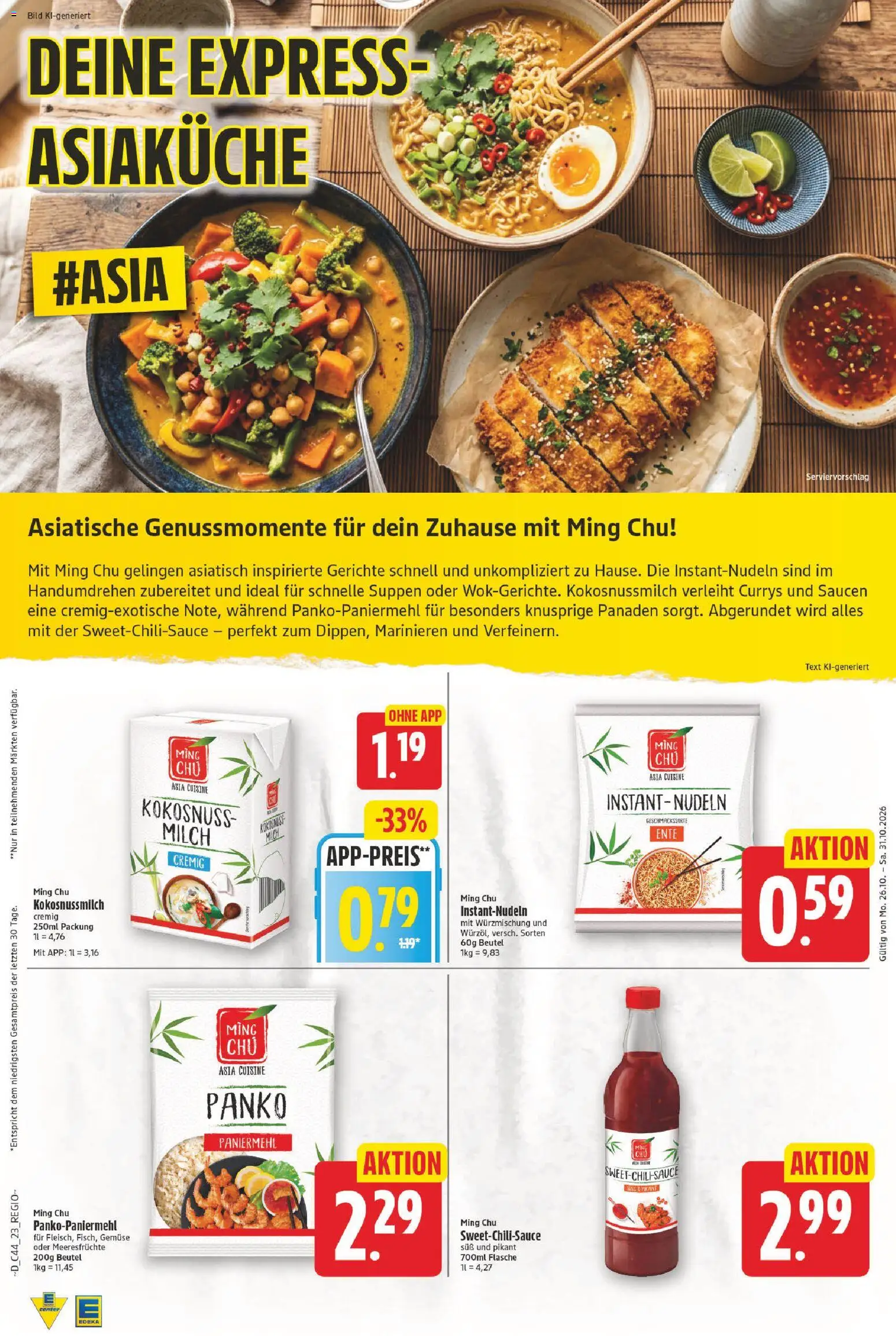 Vorschau von dem Prospekt des Geschäftes E center, gültig ab dem 26.10.2026 - Gerichte, Gemüse, Ente, Milch, Meeresfrüchte