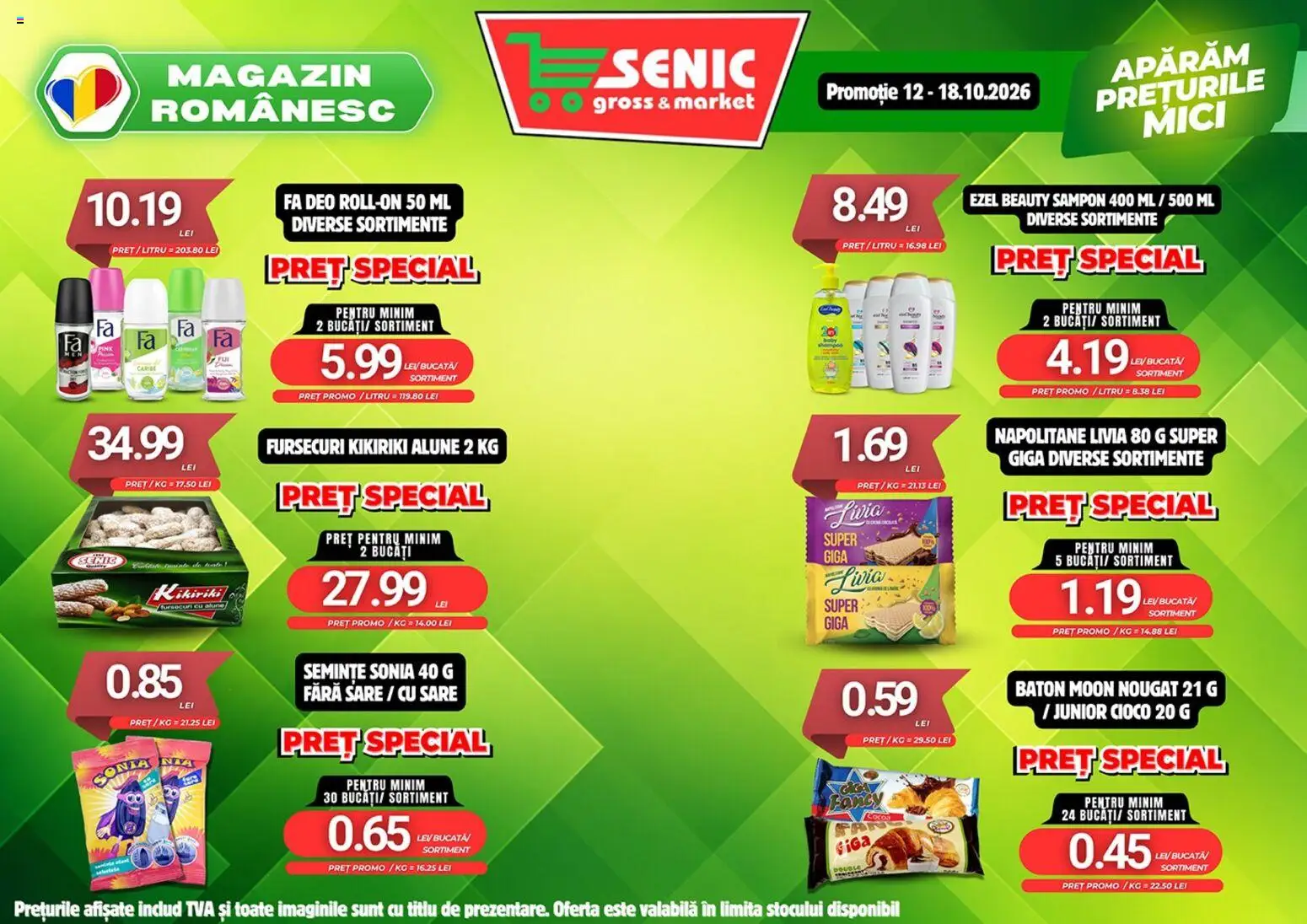 Previzualizarea de cataloage: Senic Senic Catalog valabil de la 12.10.2026 - Mici, Șampon, Semințe, Alune, Napolitane, Sare
