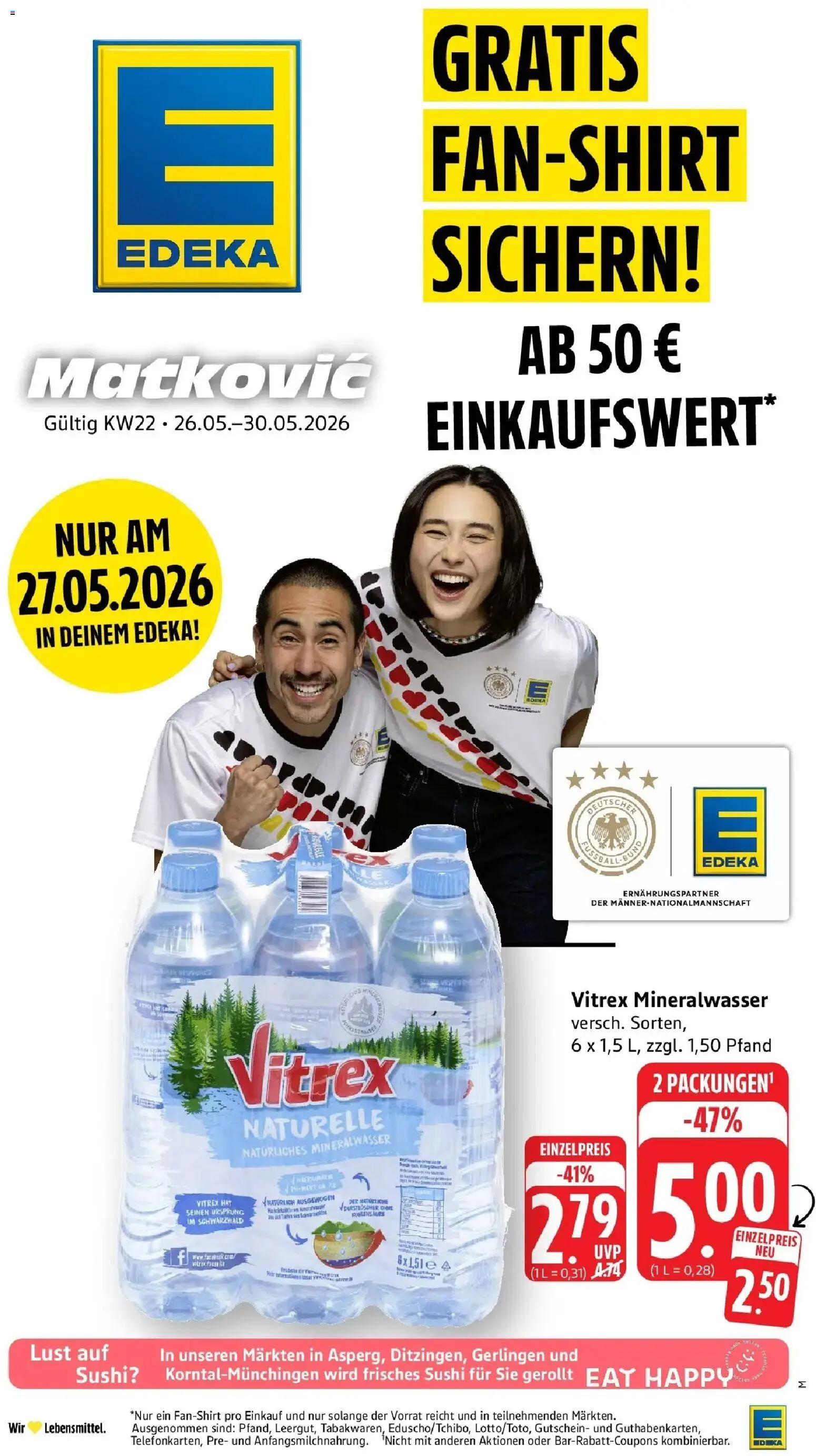 Vorschau von dem Prospekt des Geschäftes Edeka, gültig ab dem 26.05.2026