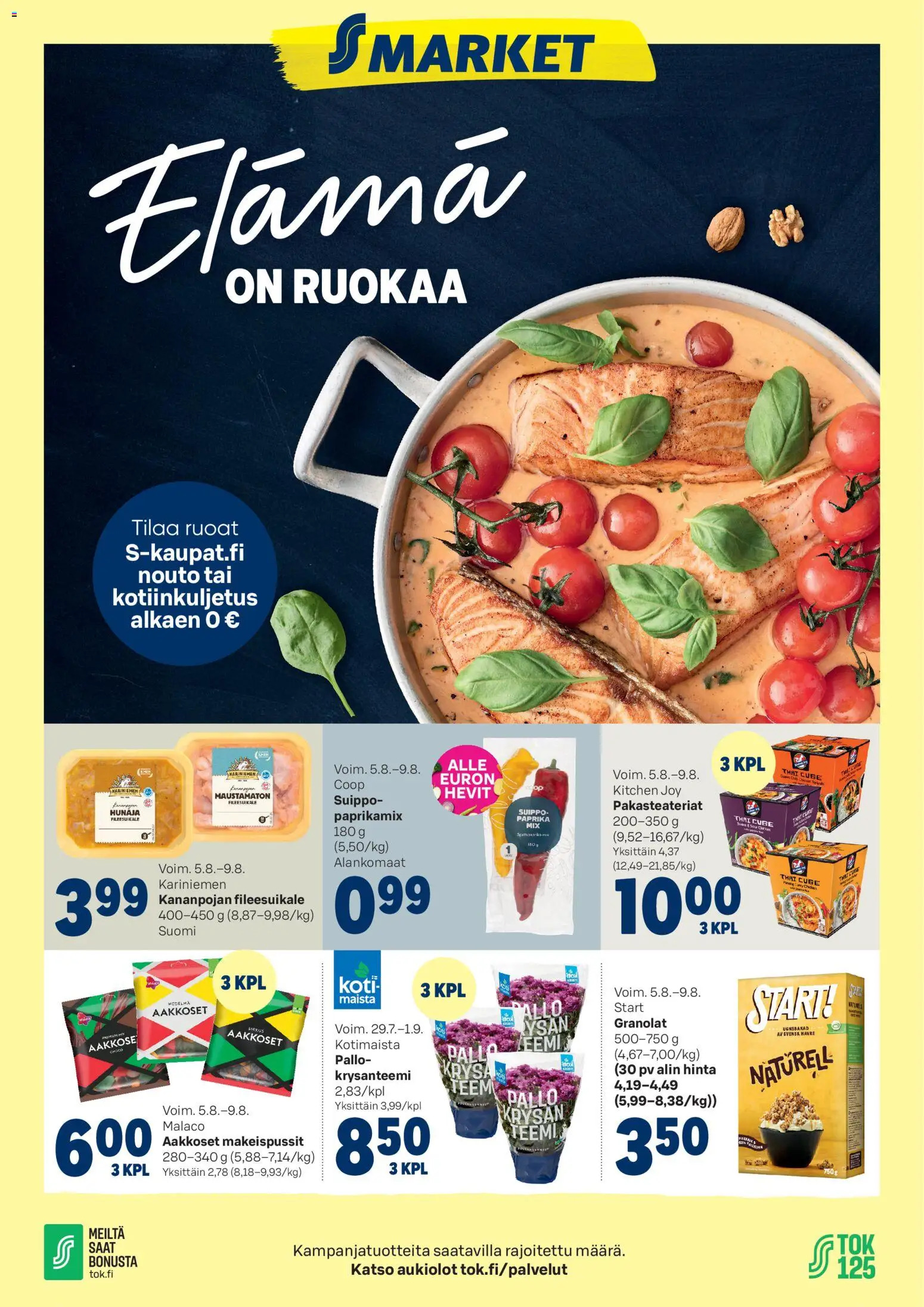Kaupan S-market S-market tarjoukset esikatselu, voimassa 05/08/2026