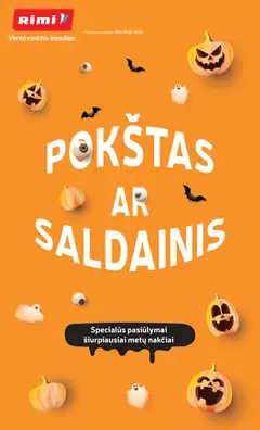 Rimi parduotuvės leidinio Rimi leidinys - Helovyno asortimento katalogas galiojančio nuo 2026.09.22 peržiūra