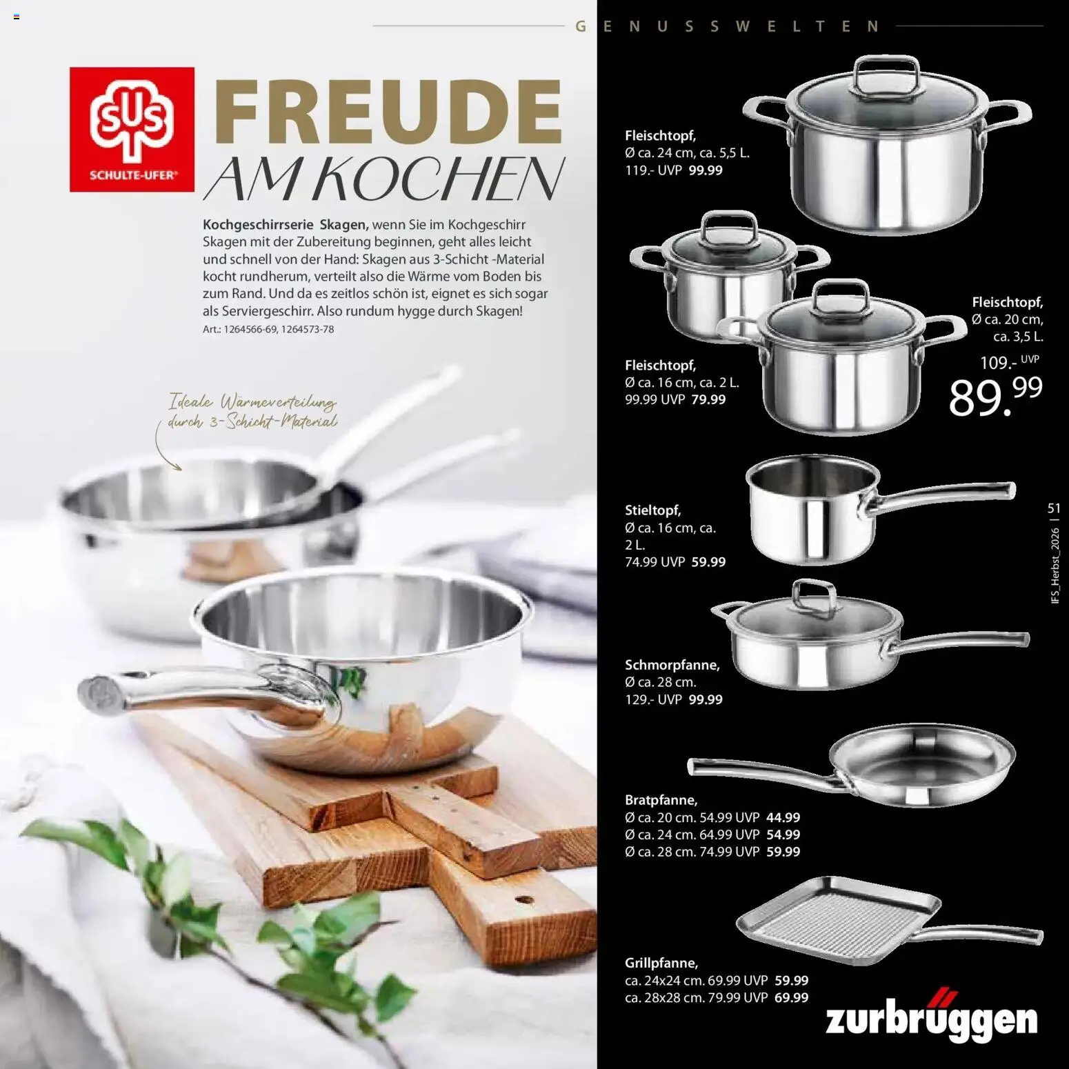 Vorschau von dem Prospekt des Geschäftes Zurbrüggen, gültig ab dem 24.10.2026