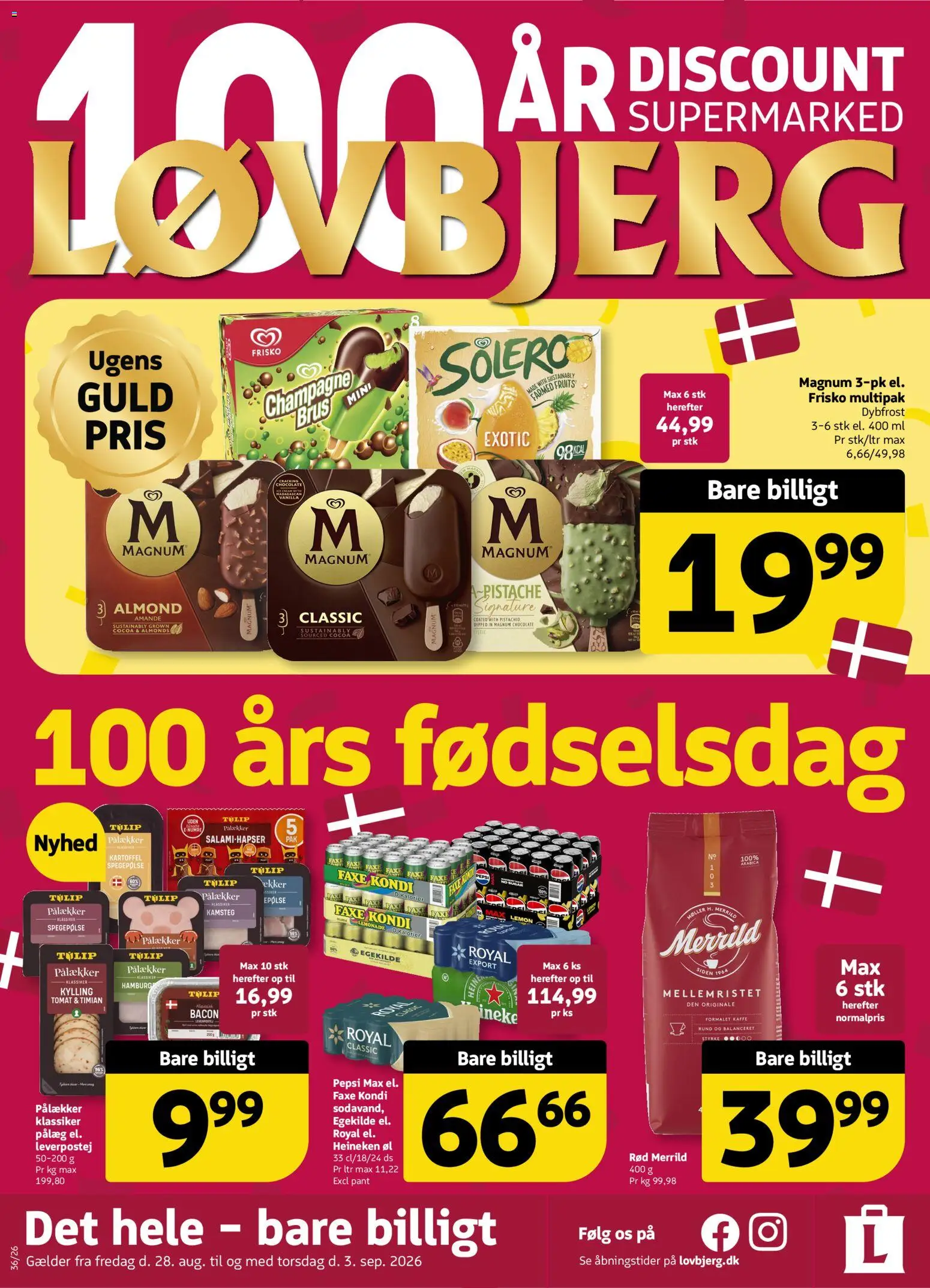 Eksempel på tilbudsavis Løvbjerg - Tilbudsavis uge 36 fra butik Løvbjerg gyldig fra 28/08/2026