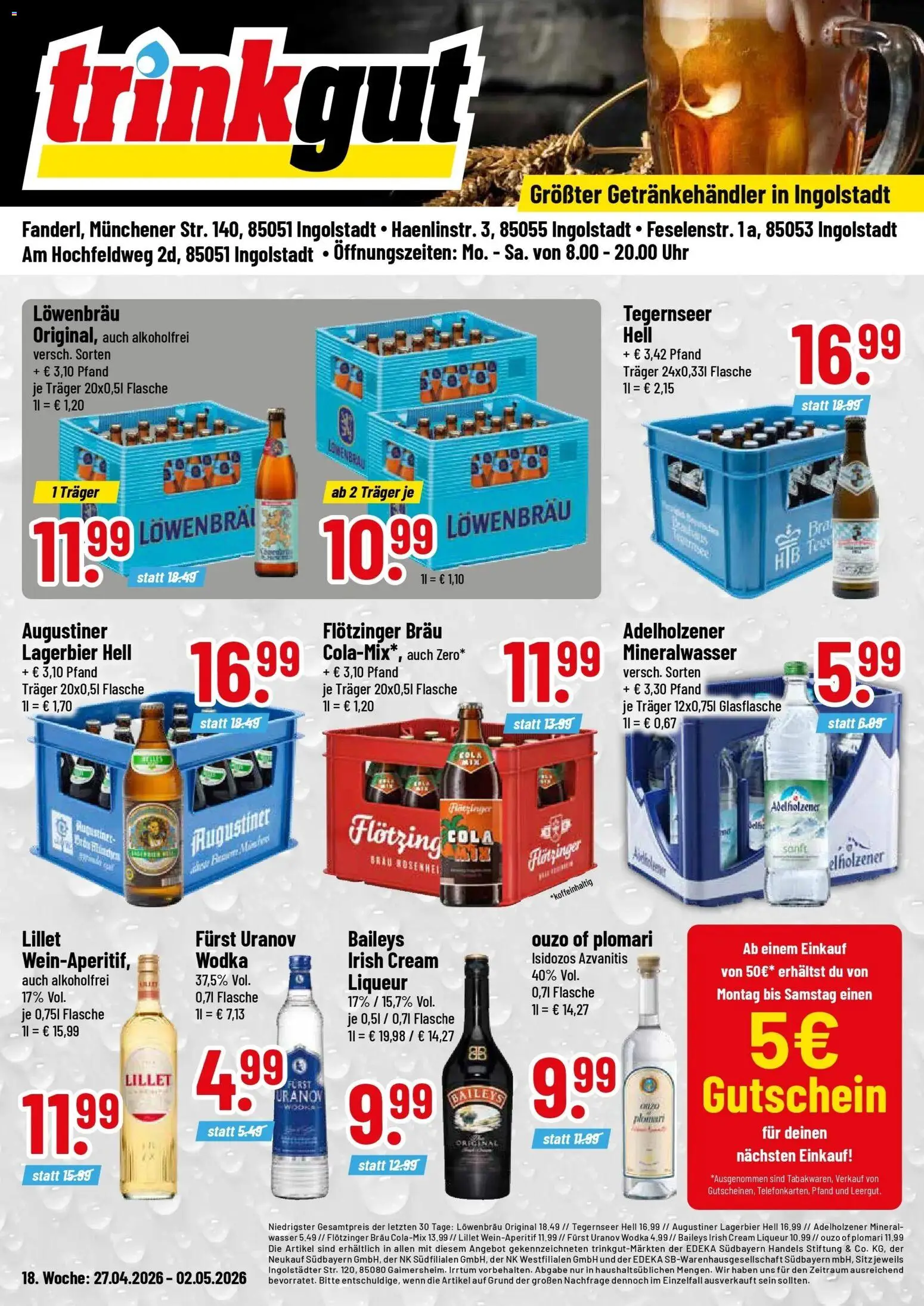 Vorschau von dem Prospekt des Geschäftes Trinkgut, gültig ab dem 27.04.2026