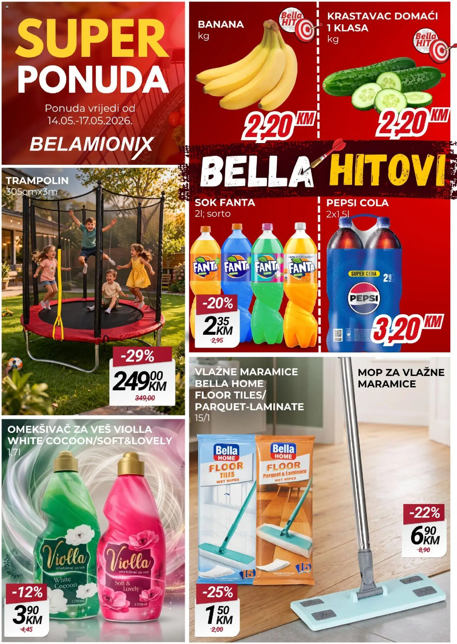 Pregled letka Belamionix vikend akcija trgovine Belamionix vrijedi od 14.05.2026