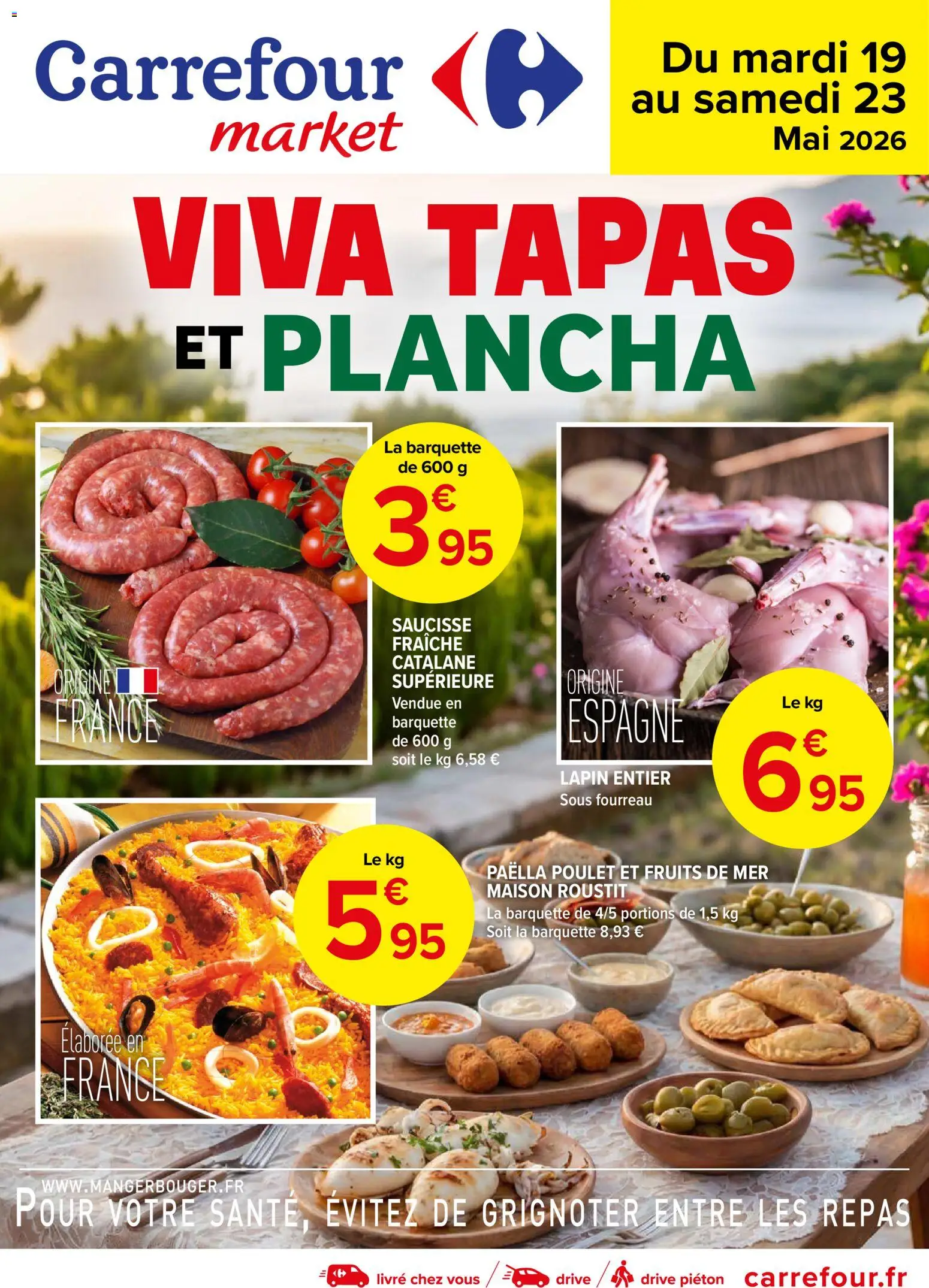 Prévisualisation de Carrefour Market Viva tapas et plancha du magasin Carrefour Market formulaire valide 19/05/2026