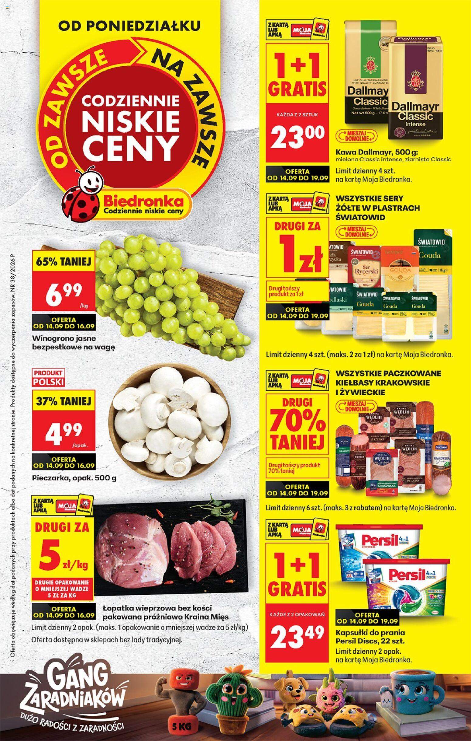 Nowa gazetka Biedronka 14.09.