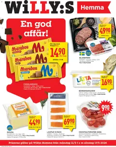 Förhandsgranska reklamblad Willys erbjudanden Hemma från butik Willys gäller från 11/05/2026