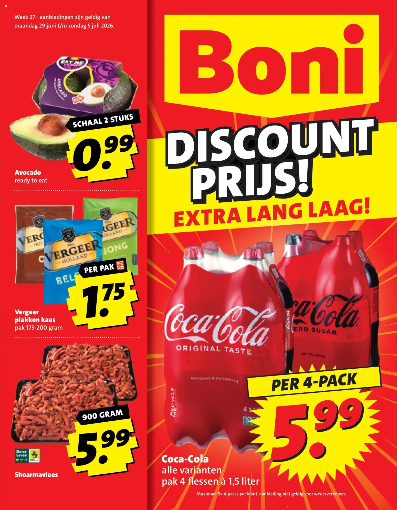 Voorbeeld van Boni folder week 27 van winkel Boni geldig vanaf 29-06-2026 - Kaas, Avocado, Schaal
