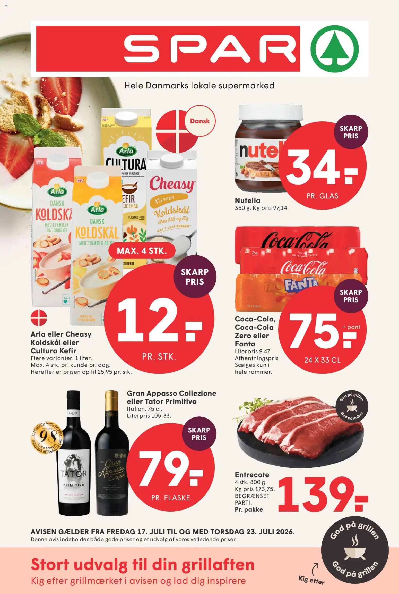 Eksempel på tilbudsavis Spar - Tilbudsavis uge 30 fra butik Spar gyldig fra 17/07/2026