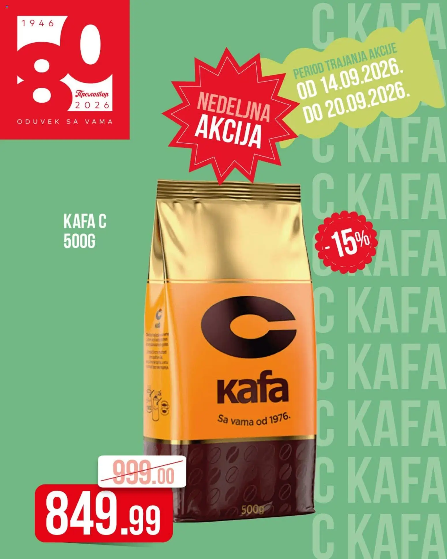 Pregled Metalac Proleter kataloga - važi od 14.09.2026