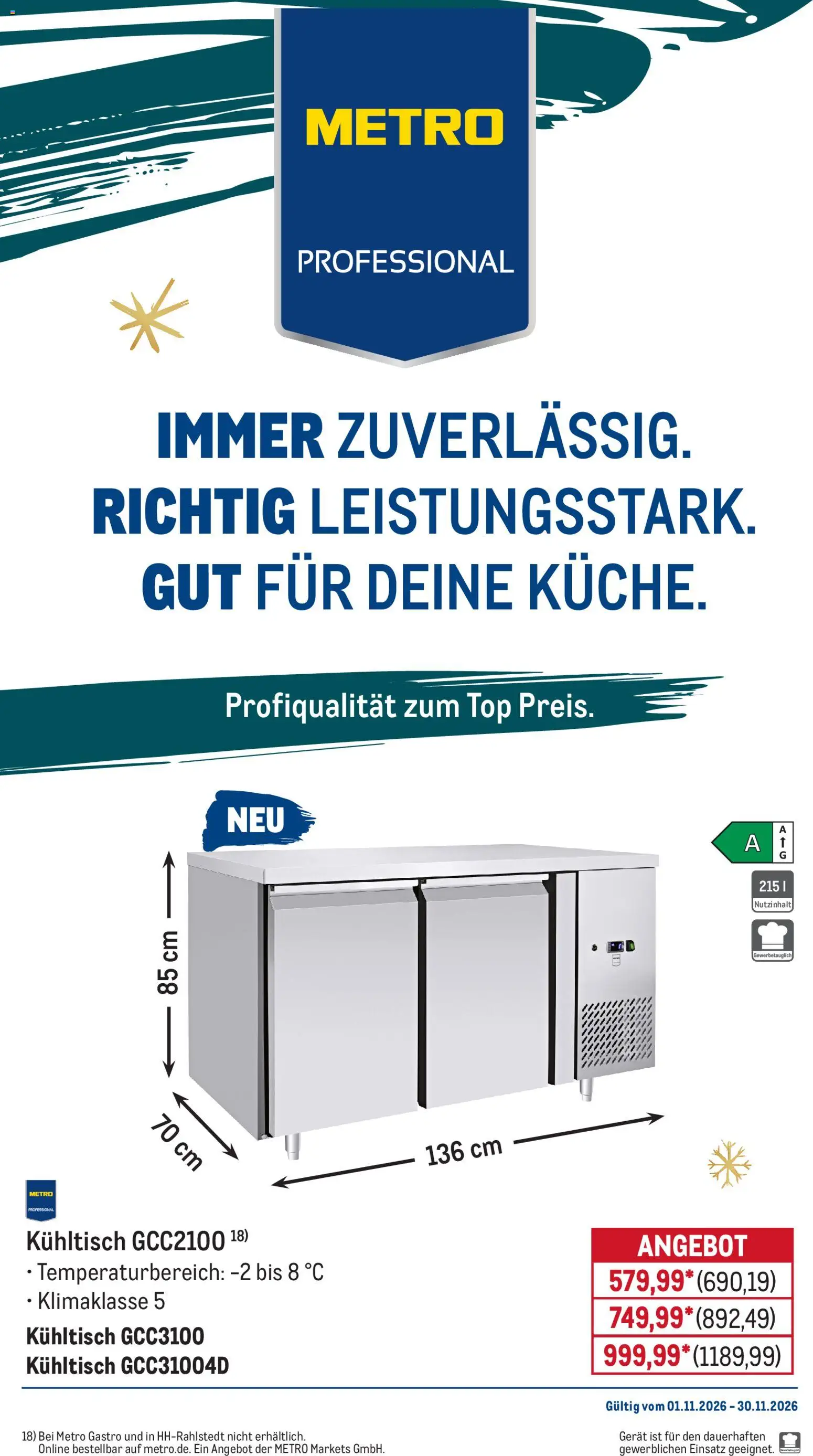 Vorschau von dem Prospekt des Geschäftes Metro, gültig ab dem 01.11.2026