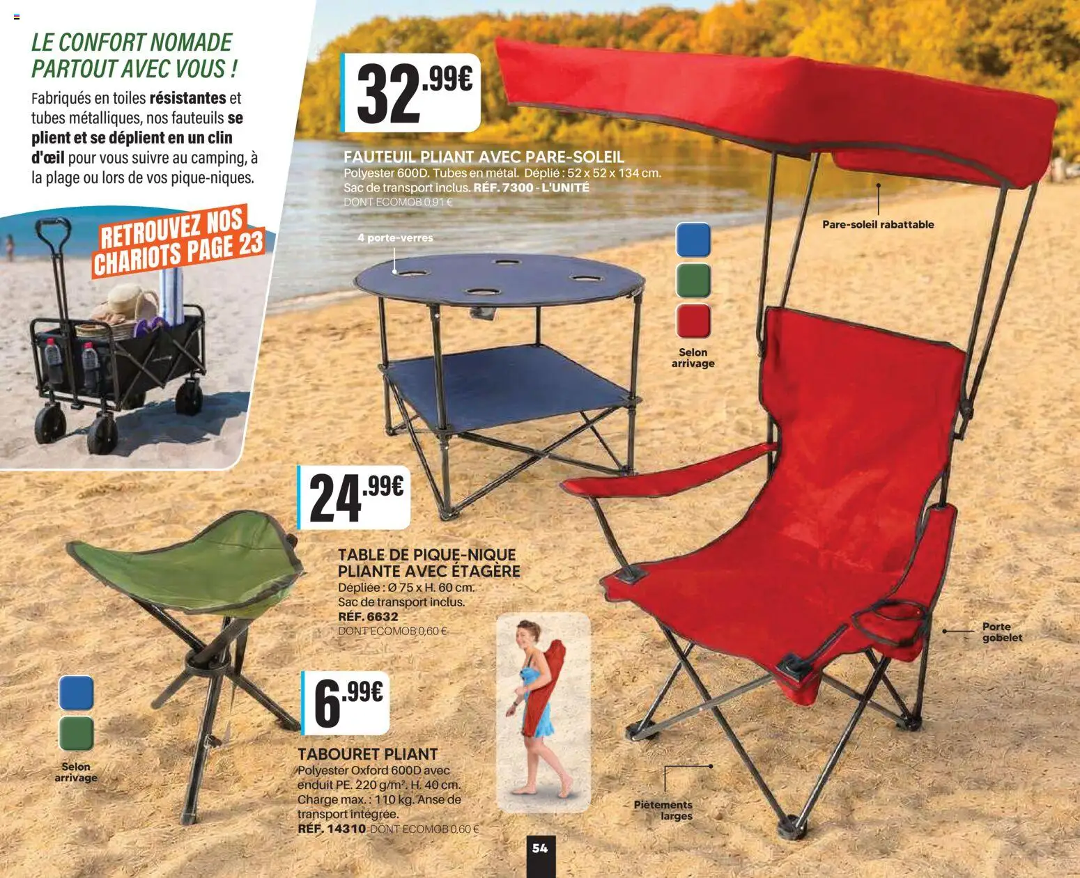 Prévisualisation de Shopix Catalogue Autome-Hiver 2026/2027 du magasin Shopix formulaire valide 01/09/2026 - Fauteuil, Sac, Porte, Table, Étagère, Tabouret pliant, Fauteuil pliant, Sac de transport