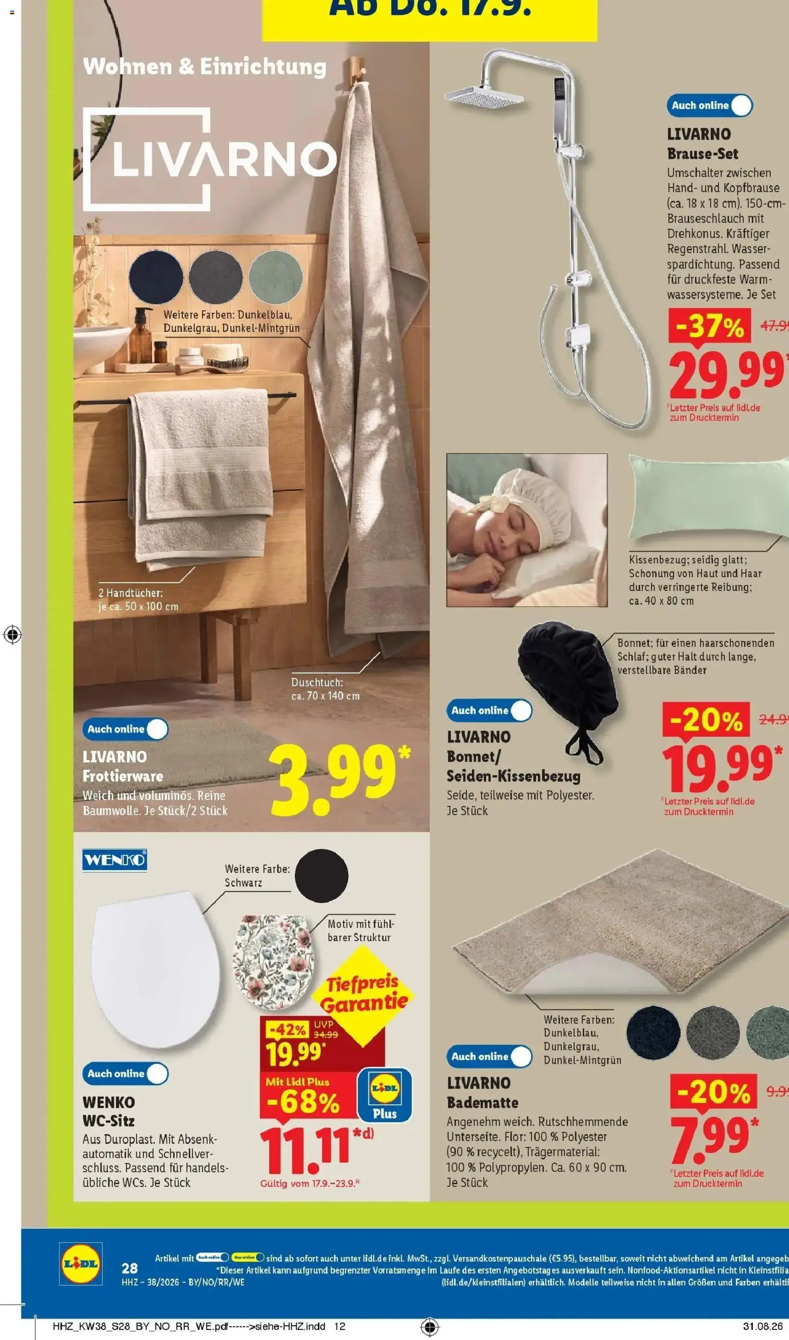 Vorschau von dem Prospekt des Geschäftes Lidl, gültig ab dem 14.09.2026 - Wasser