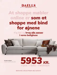 Eksempel på tilbudsavis Daells Bolighus - Tilbudsavis fra butik Daells Bolighus gyldig fra 29/07/2026