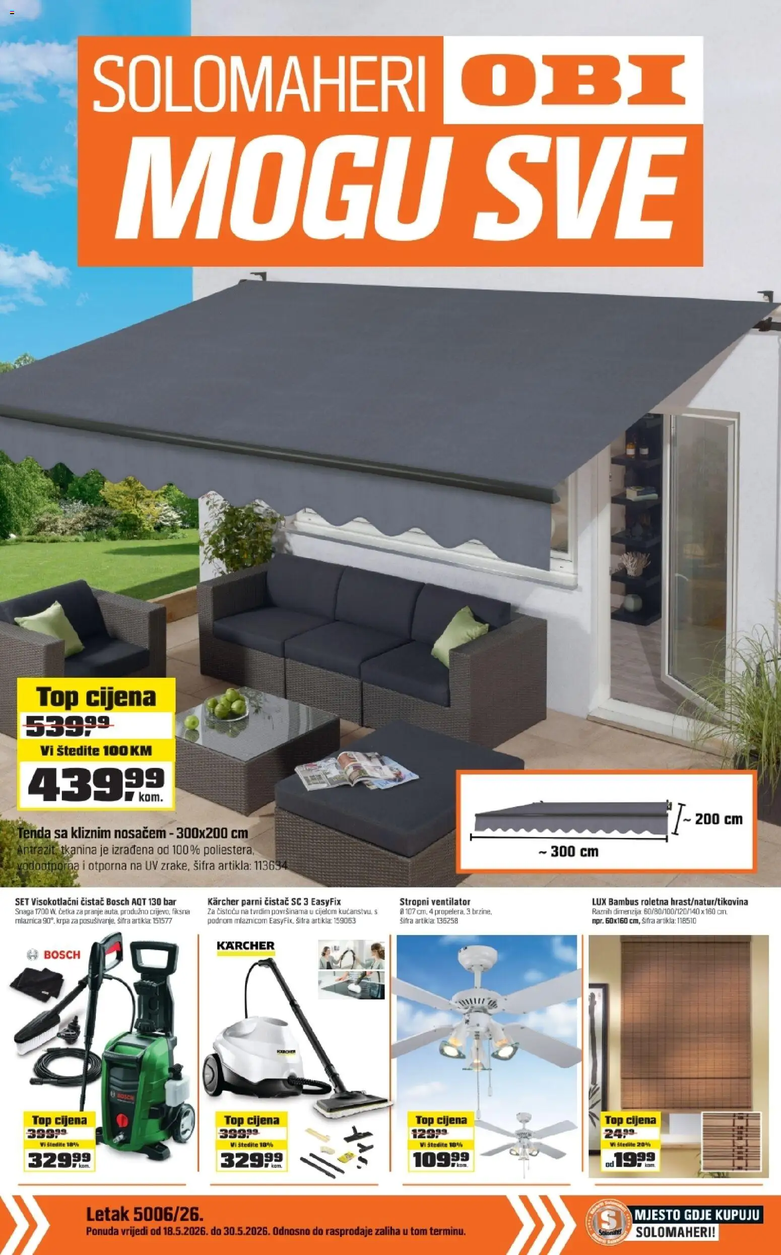 Pregled letka OBI katalog trgovine OBI vrijedi od 18.05.2026