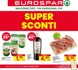 Anteprima dell'opuscolo Eurospar volantino Malcesine dal negozio Eurospar valido da 06/08/2026