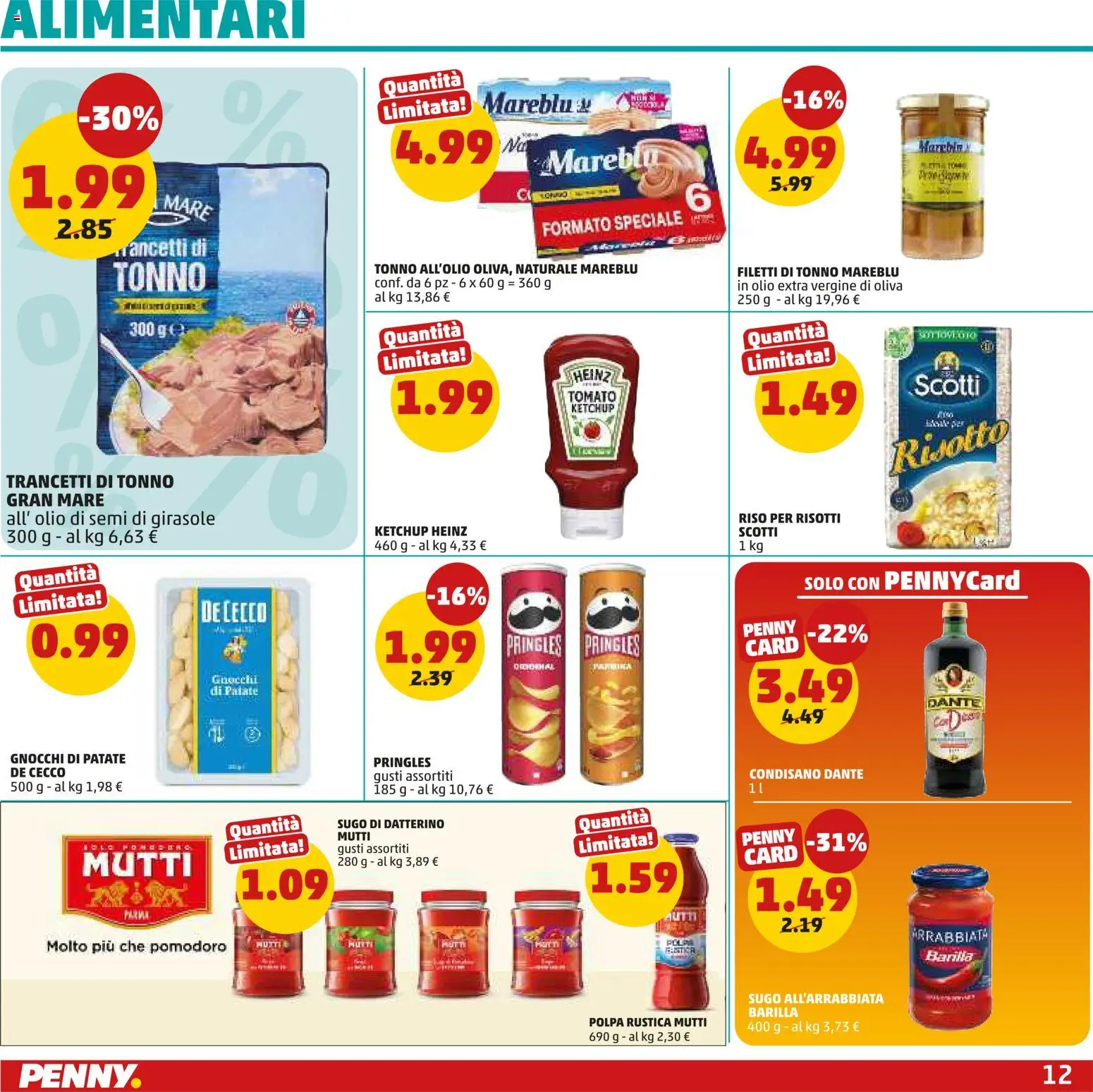 Anteprima dell'opuscolo PENNY volantino dal negozio PENNY valido da 10/09/2026 - Gnocchi, Pomodoro, Barilla, Semi di girasole, Sugo, Olive, Mutti, Olio di semi