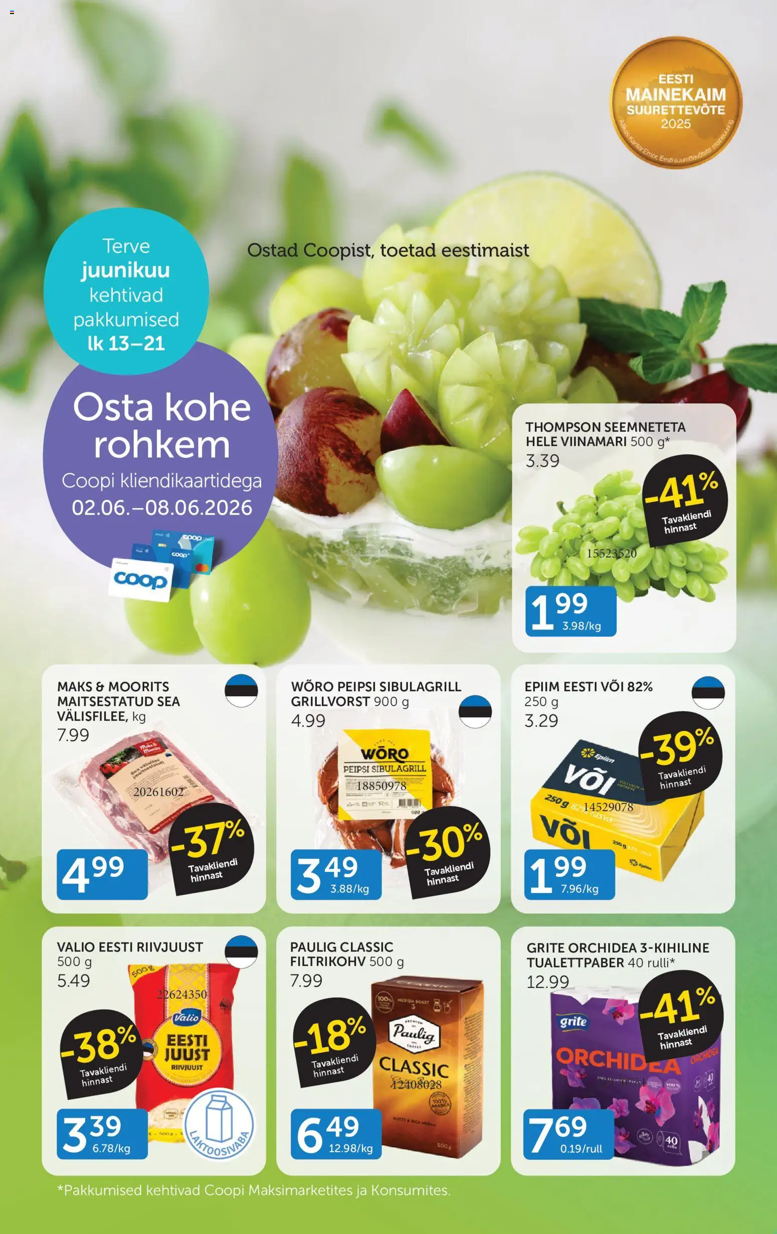 Coop kliendilehe eelvaade alates 02.06.2026