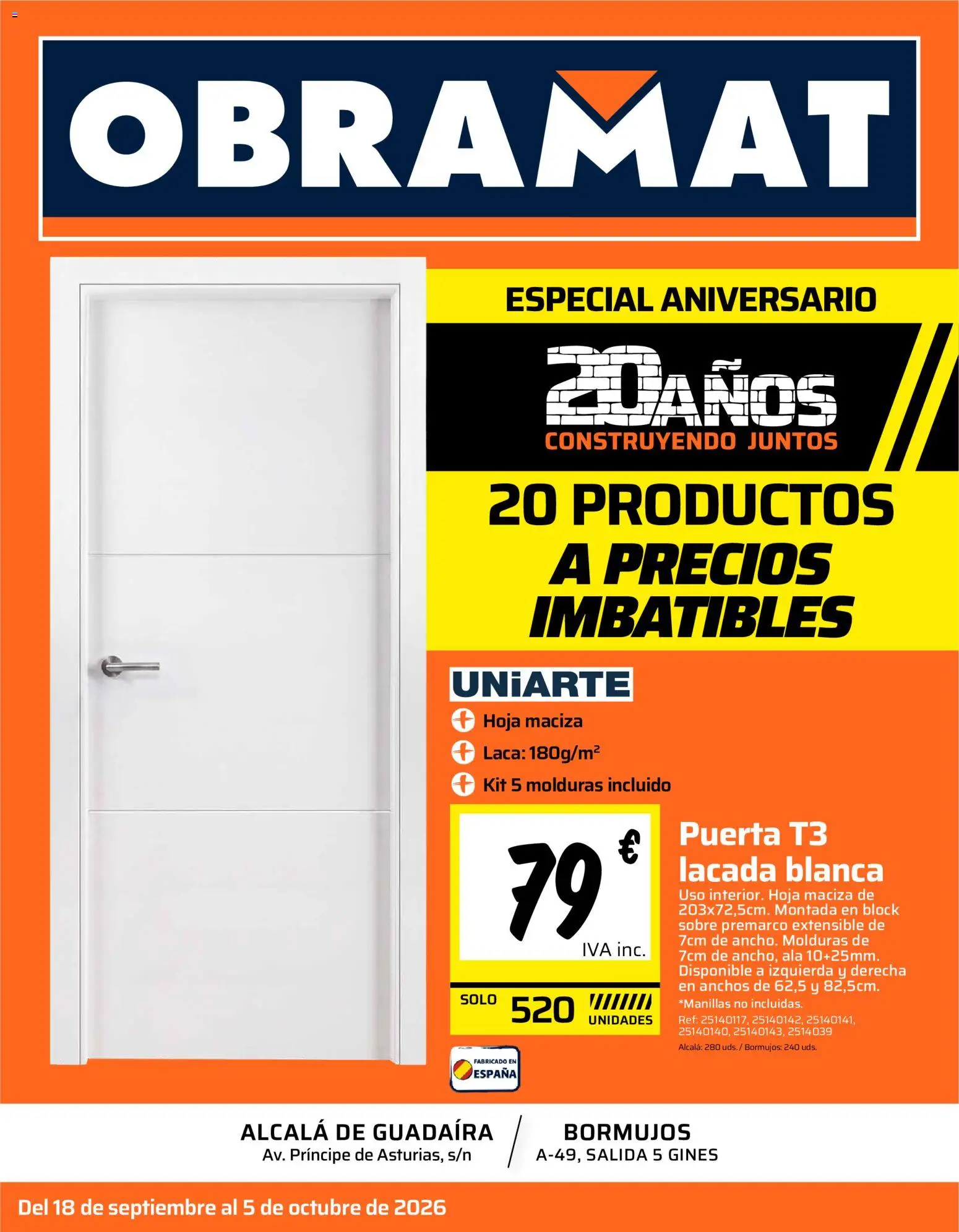 Vista previa del folleto de la tienda Obramat válido desde el 18/09/2026 
