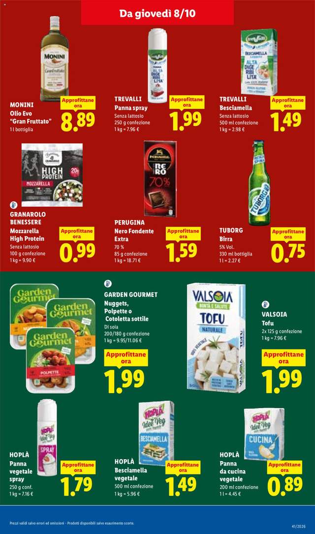 Nuovo volantino Lidl dal 08/10