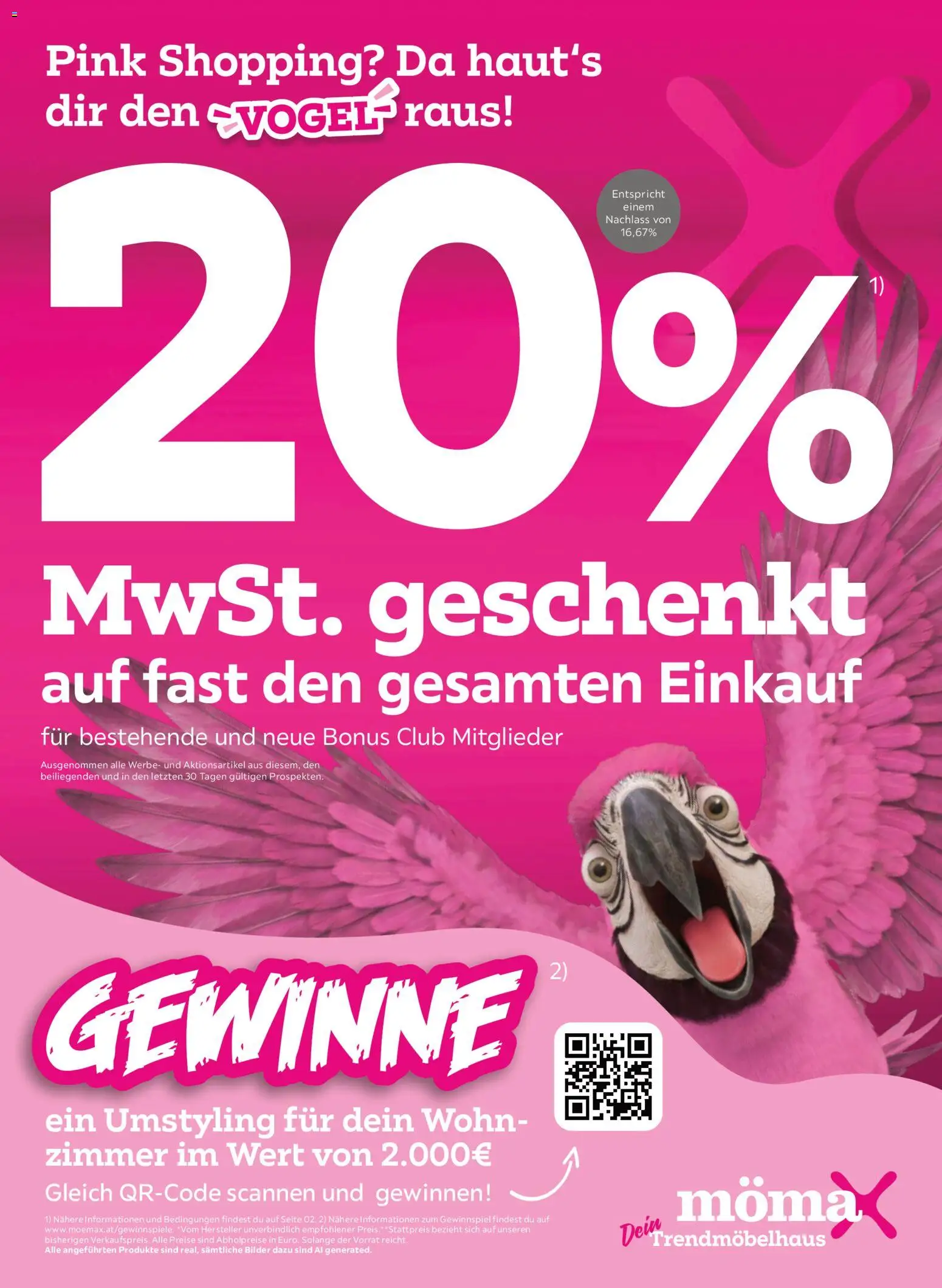 Vorschau der Angebote: Mömax Mömax Pink Shopping gültig ab 01.09.2026