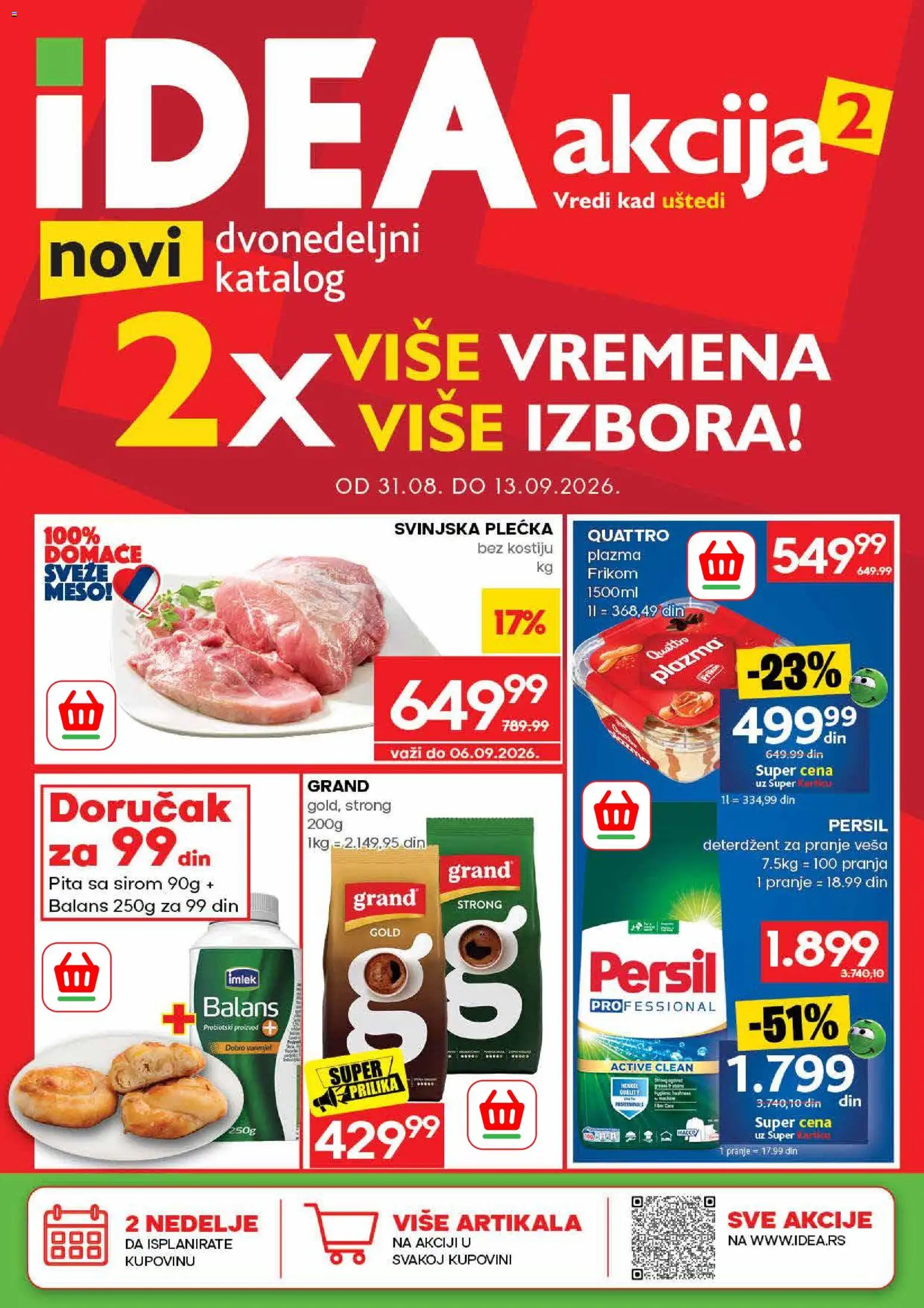 Pregled Idea kataloga - važi od 31.08.2026