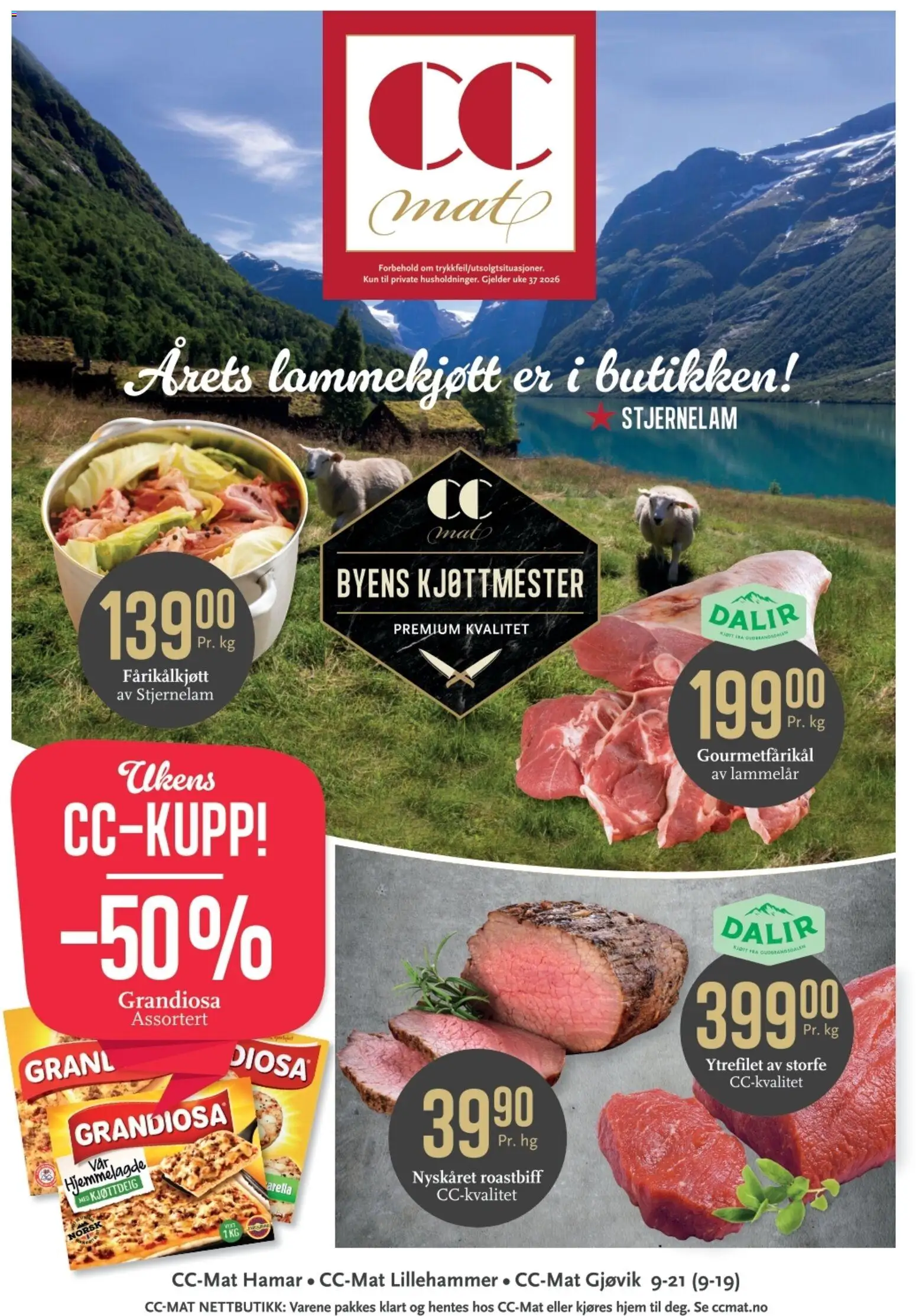 Forhåndsvis CC Mat kundeavis fra butikk CC Mat gyldig fra 07/09/2026