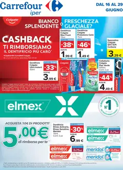 Anteprima dell'opuscolo Carrefour volantino Iper Cashback Carugate dal negozio Carrefour valido da 16/06/2026