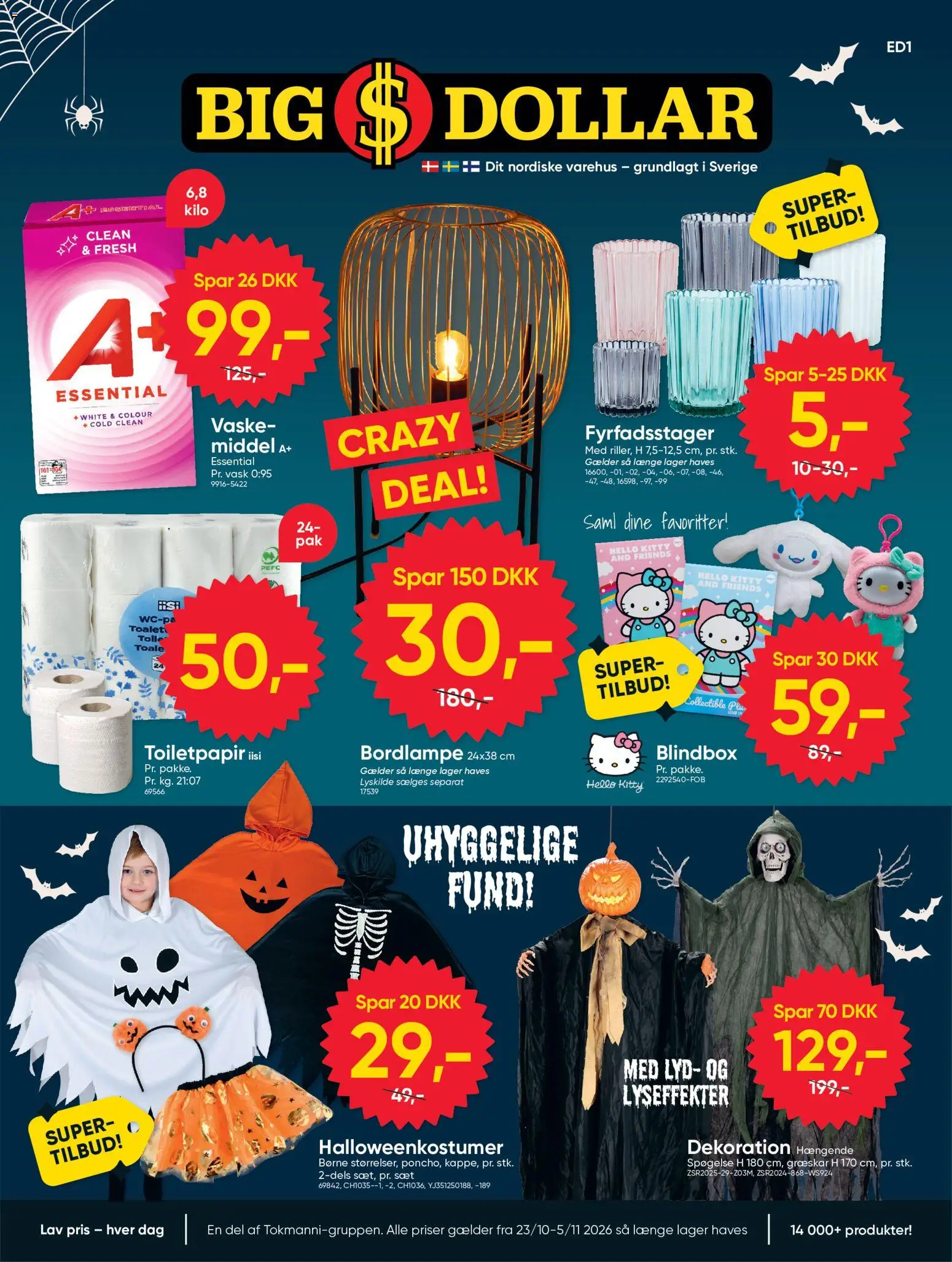 Eksempel på tilbudsavis Bigdollar - Tilbudsavis fra butik Bigdollar gyldig fra 23/10/2026 - Græskar, Lyd
