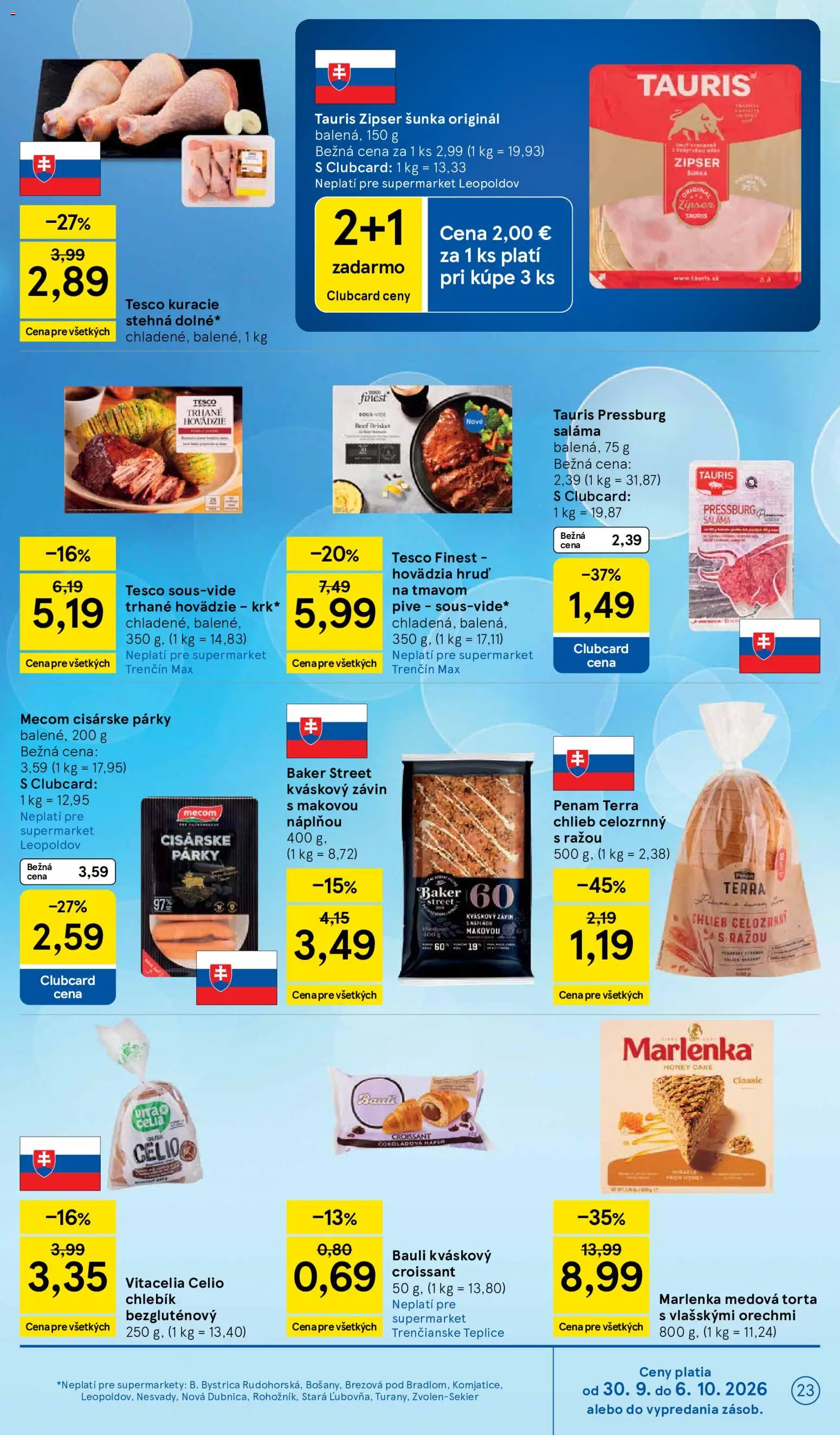 Náhľad Tesco letáku platného od 30.09.2026