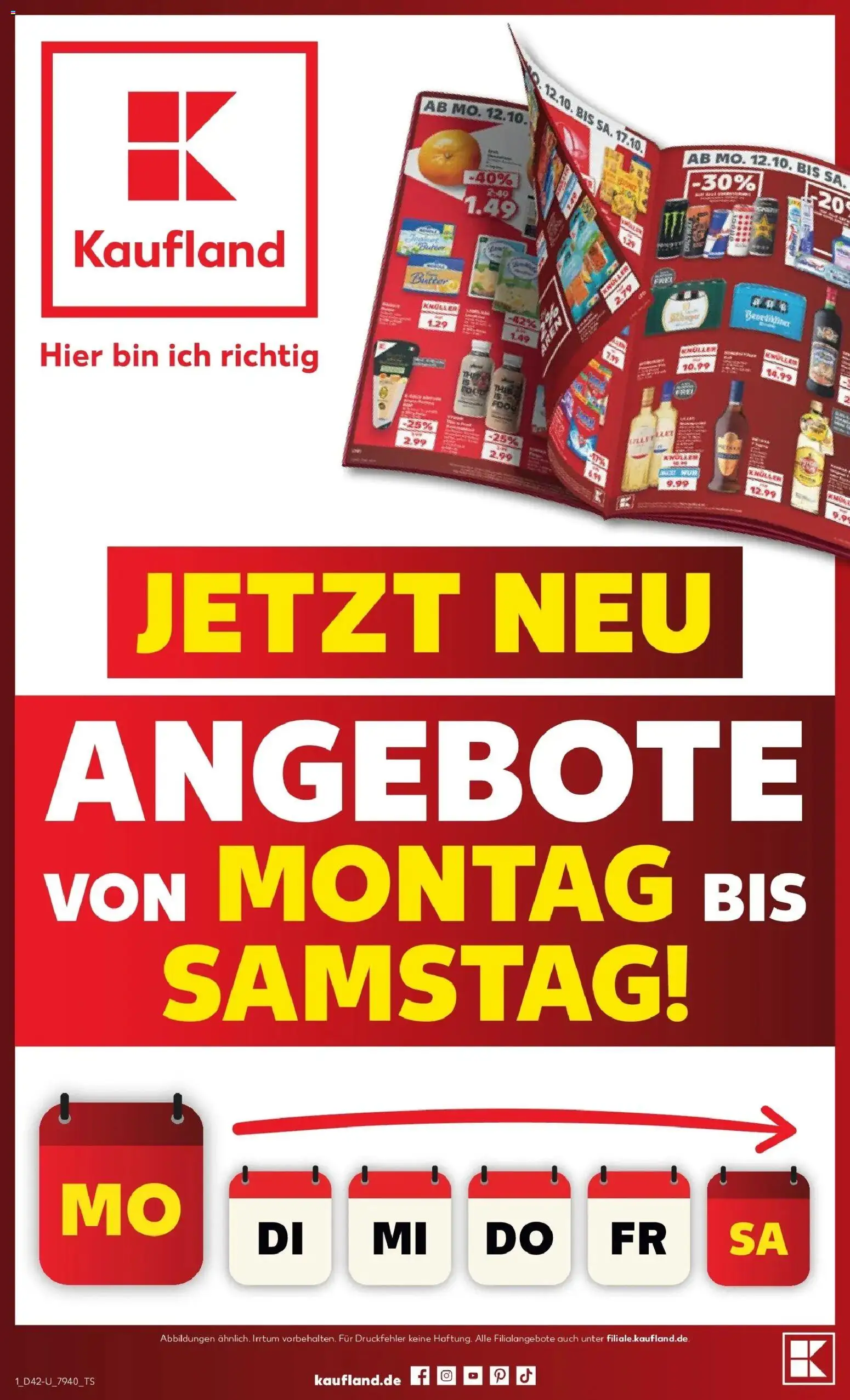 Vorschau von dem Prospekt des Geschäftes Kaufland, gültig ab dem 12.10.2026