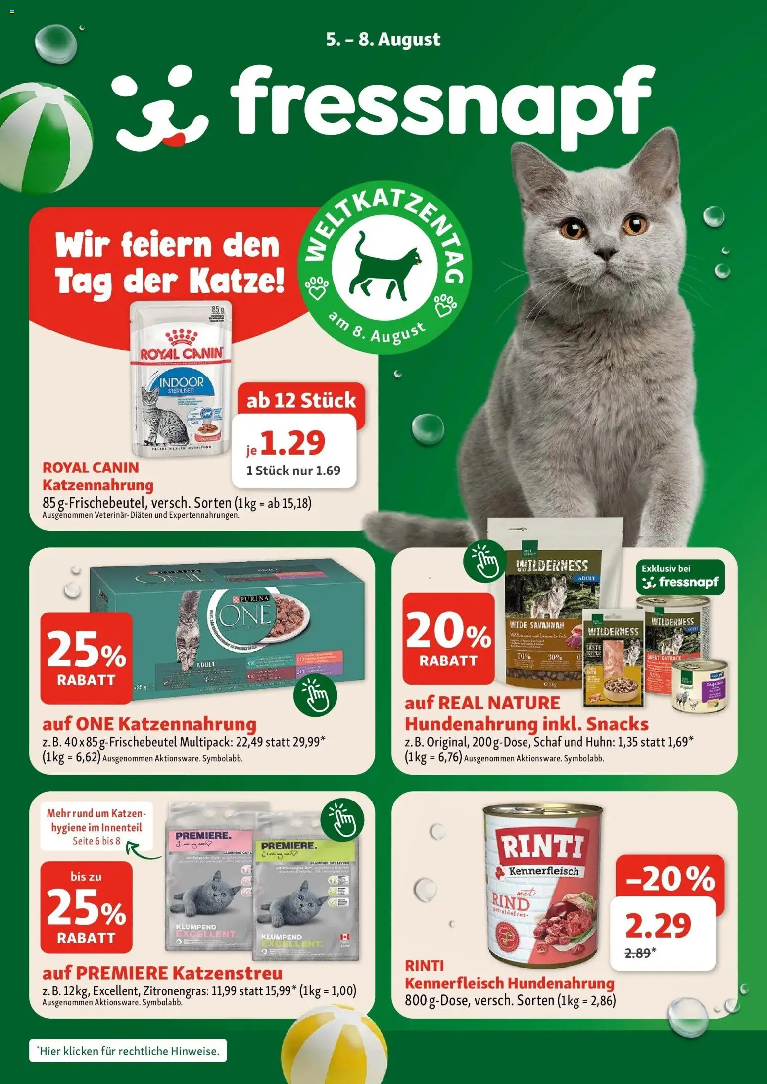 Vorschau der Angebote: Fressnapf Fressnapf Angebote 05.08. bis 08.08. gültig ab 05.08.2026