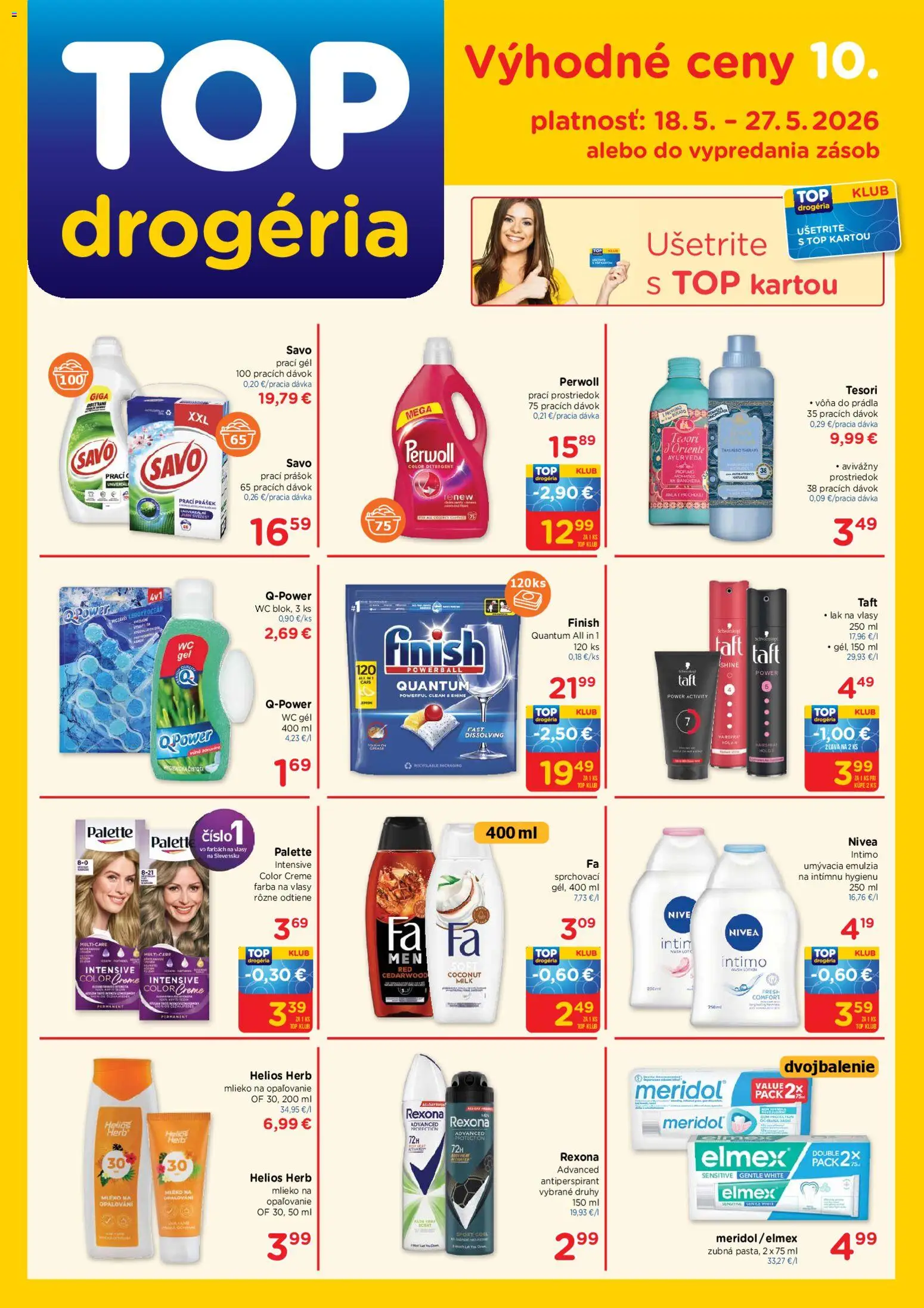 Náhľad TOP Drogéria letáku platného od 18.05.2026