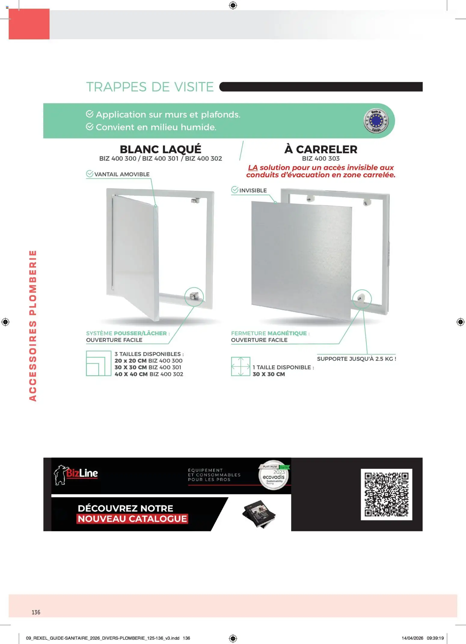 Prévisualisation de Rexel - Brochure Sanitaire du magasin Rexel formulaire valide 20/04/2026 - Laque