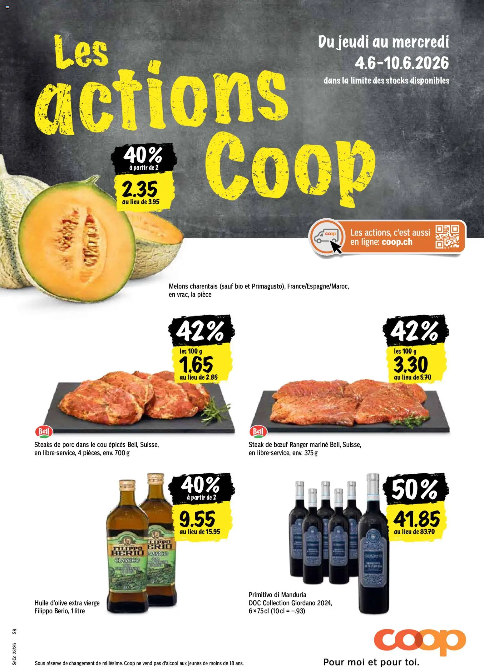 Vorschau des Merkblatts Coop aktionen FR vom Shop Coop gültig von 04.06.2026 bis 10.06.2026
