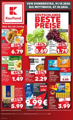 Vorschau von dem Prospekt des Geschäftes Kaufland, gültig ab dem 01.10.2026