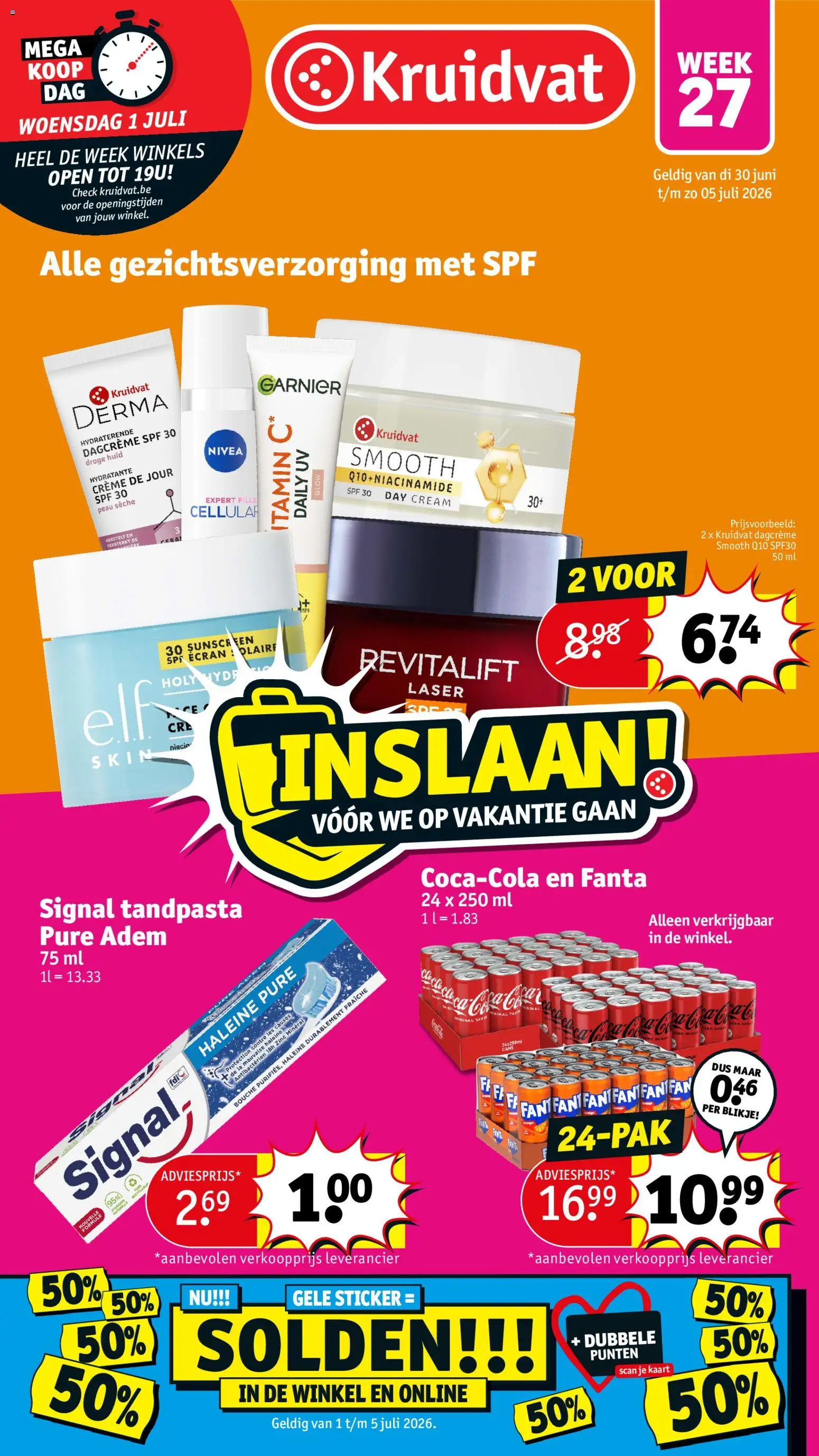 Voorbeeld van Kruidvat Folder week 27 van winkel Kruidvat geldig vanaf 30/06/2026